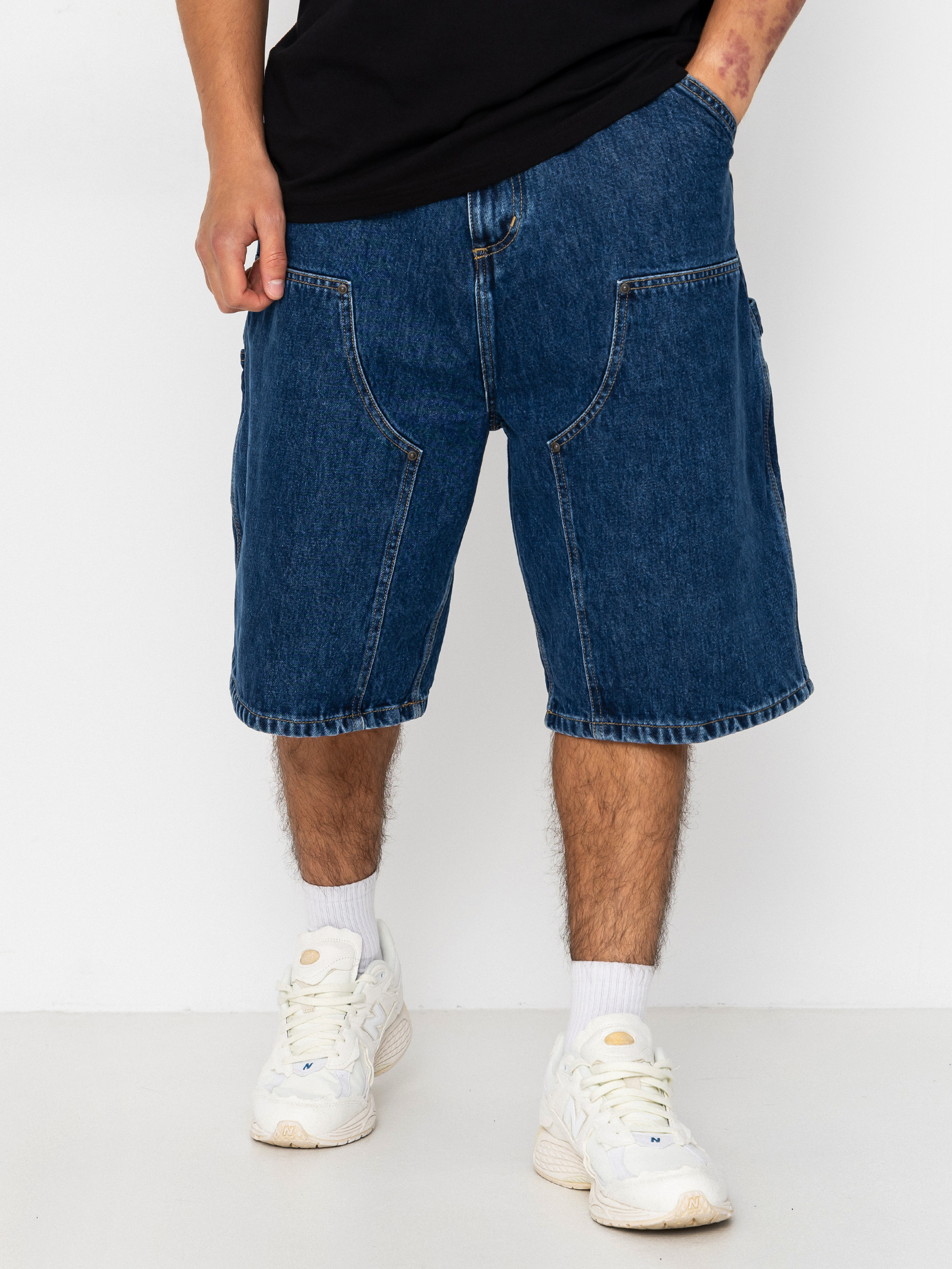 Szorty Carhartt WIP OG Double Knee (blue stone washed)