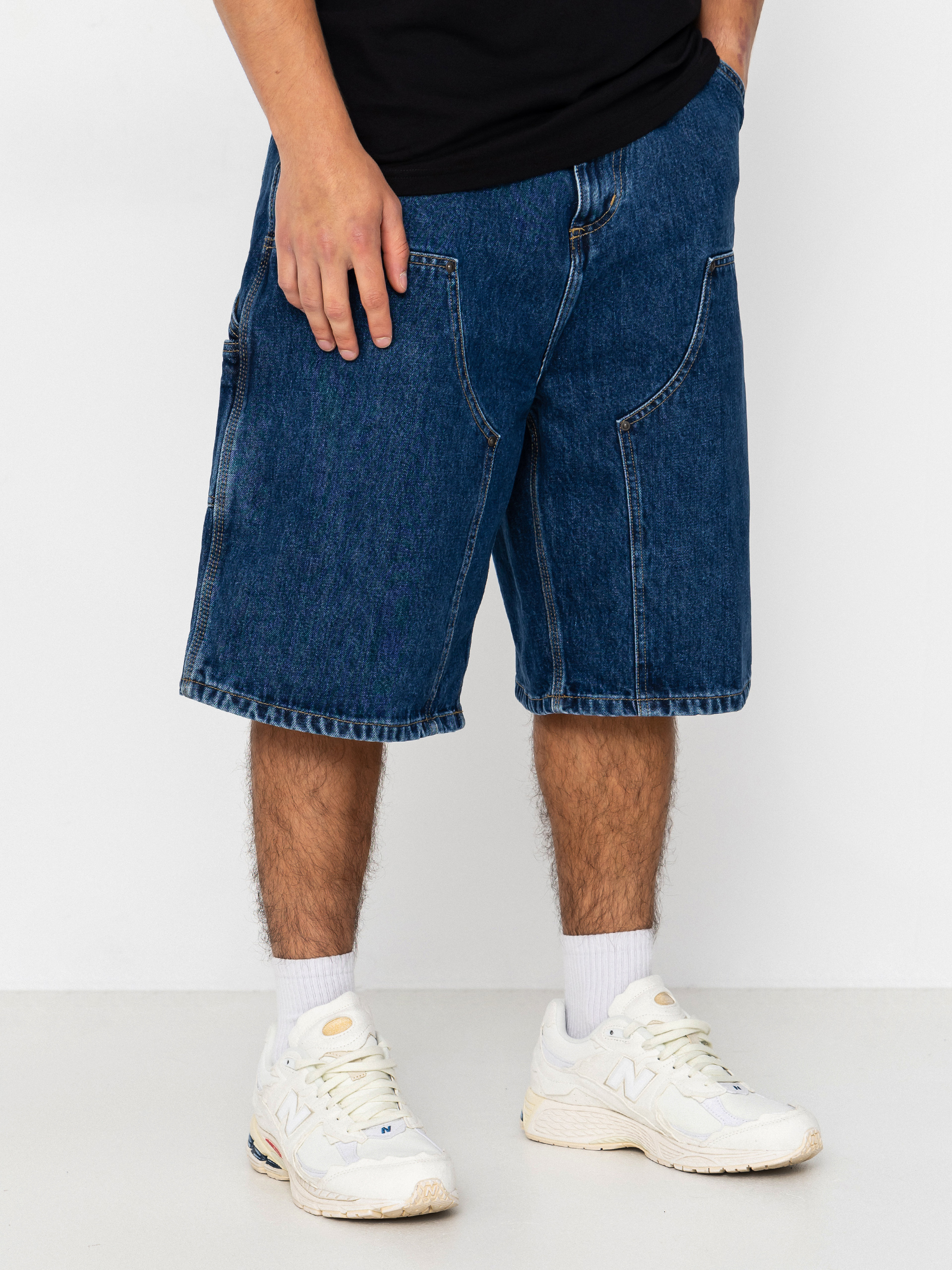 Szorty Carhartt WIP OG Double Knee (blue stone washed)