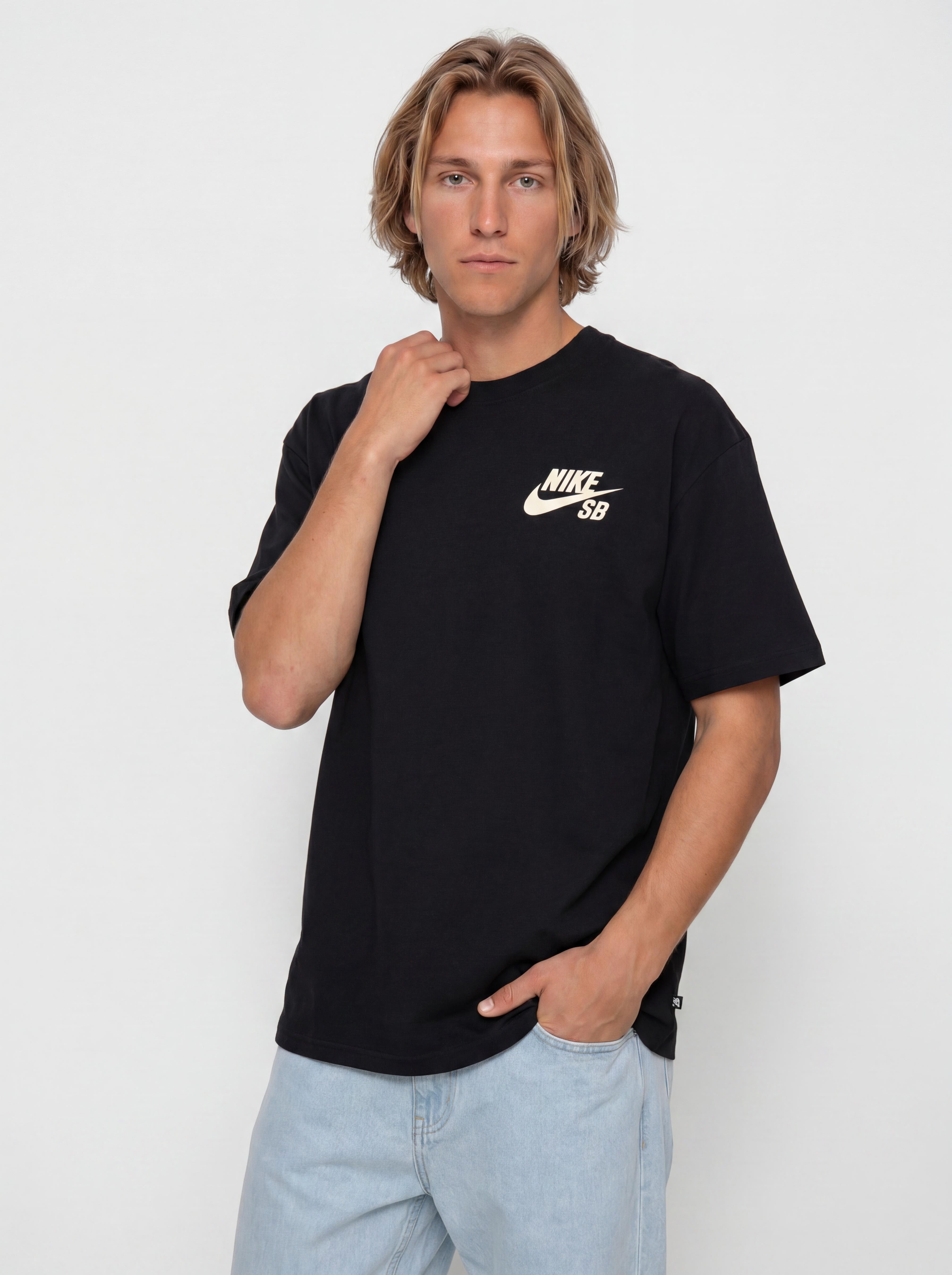T-shirt Nike SB Logo (black/coconut milk)