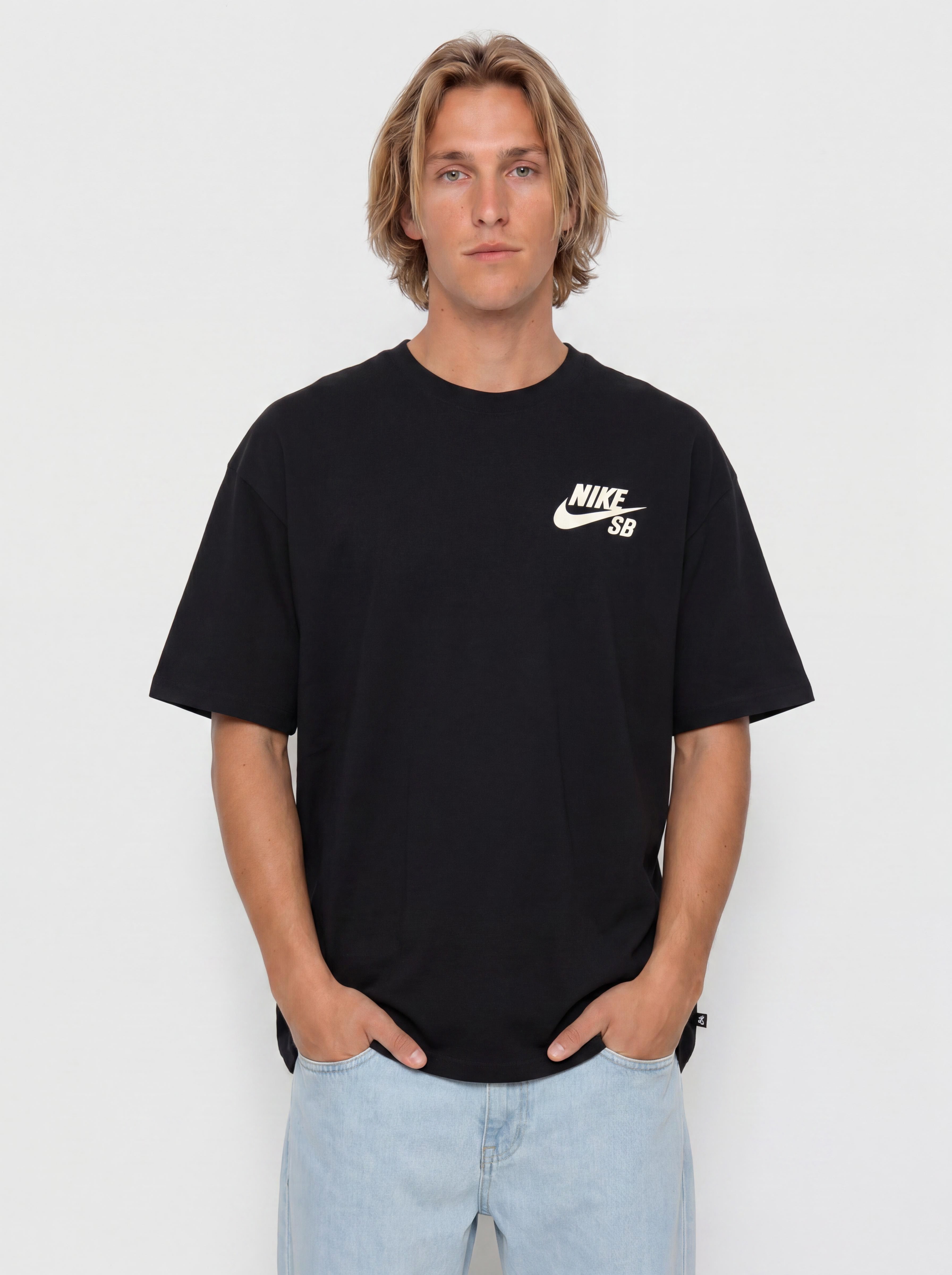T-shirt Nike SB Logo (black/coconut milk)