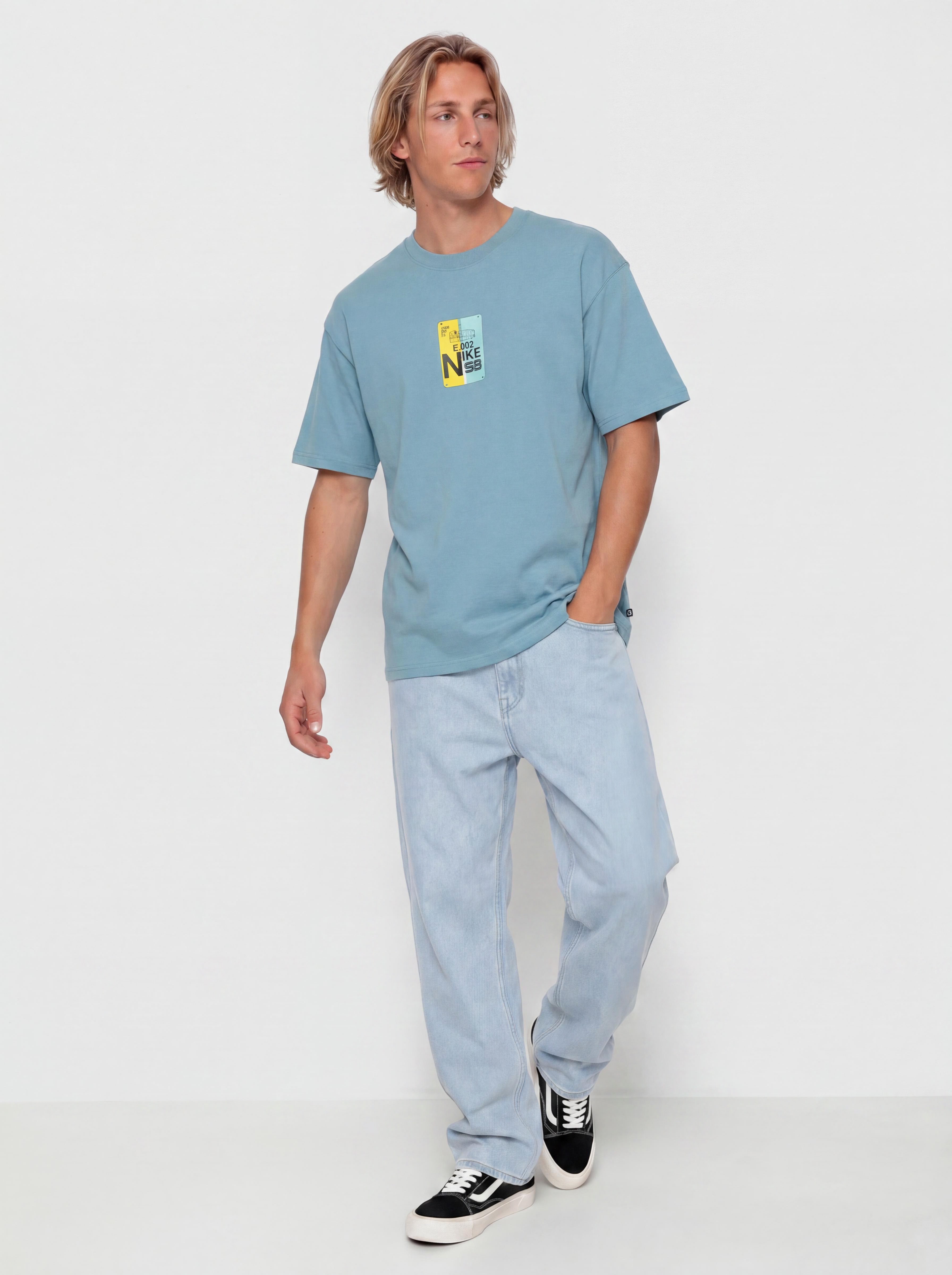 T-shirt Nike SB Bus Pass (denim turq)