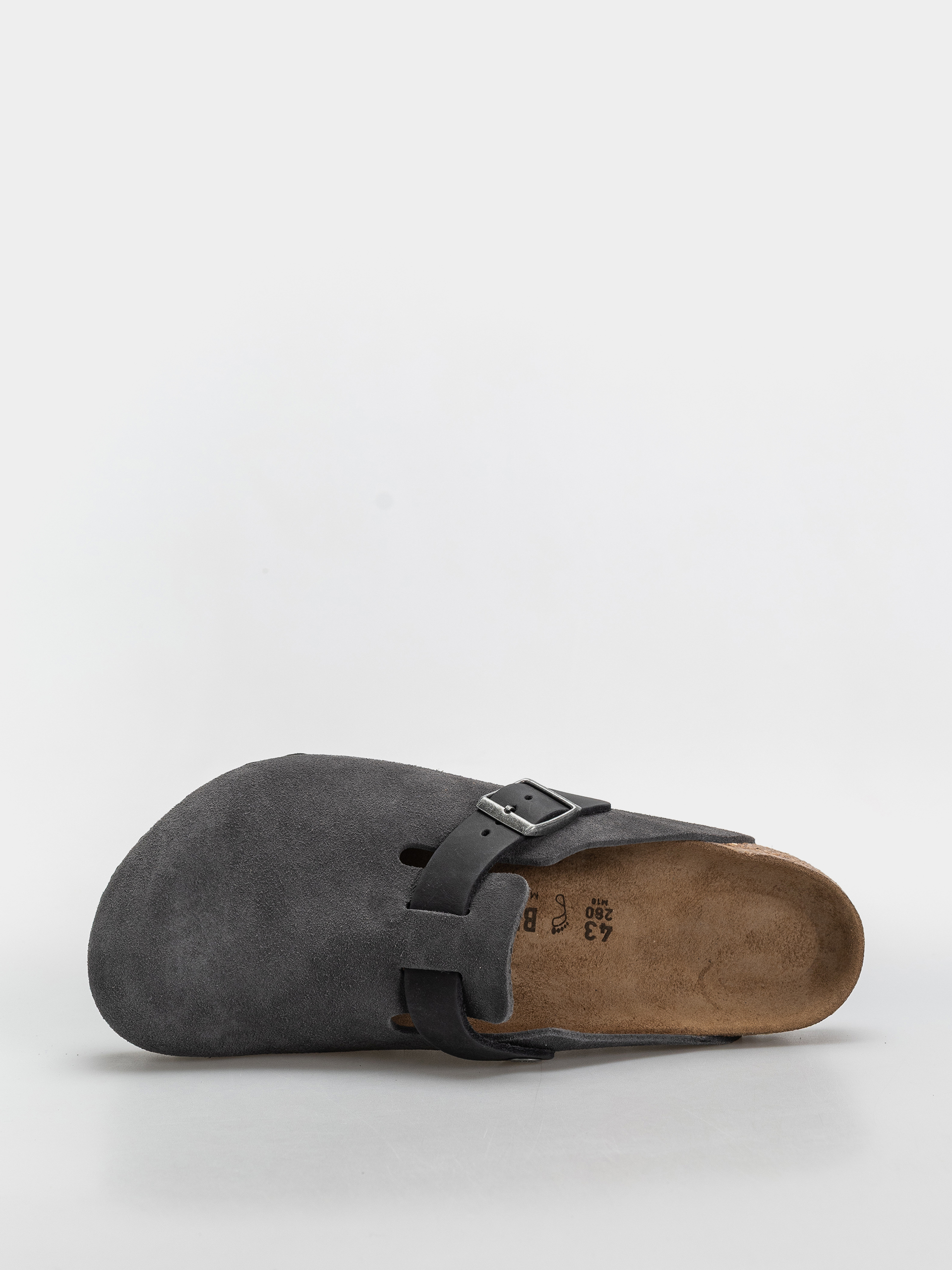 Klapki Birkenstock Boston Mixed Leather Regular (charcoal)