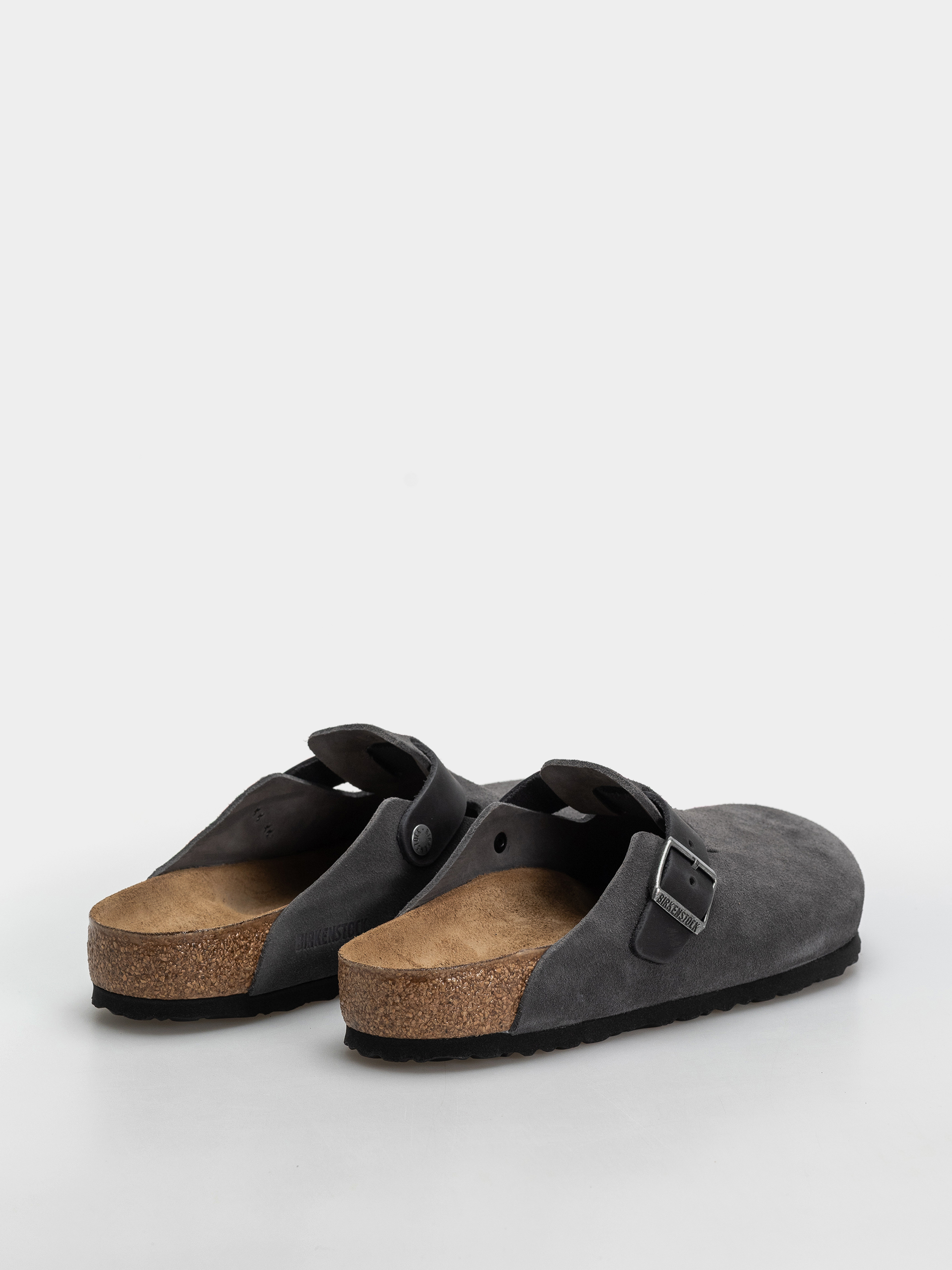 Klapki Birkenstock Boston Mixed Leather Regular (charcoal)