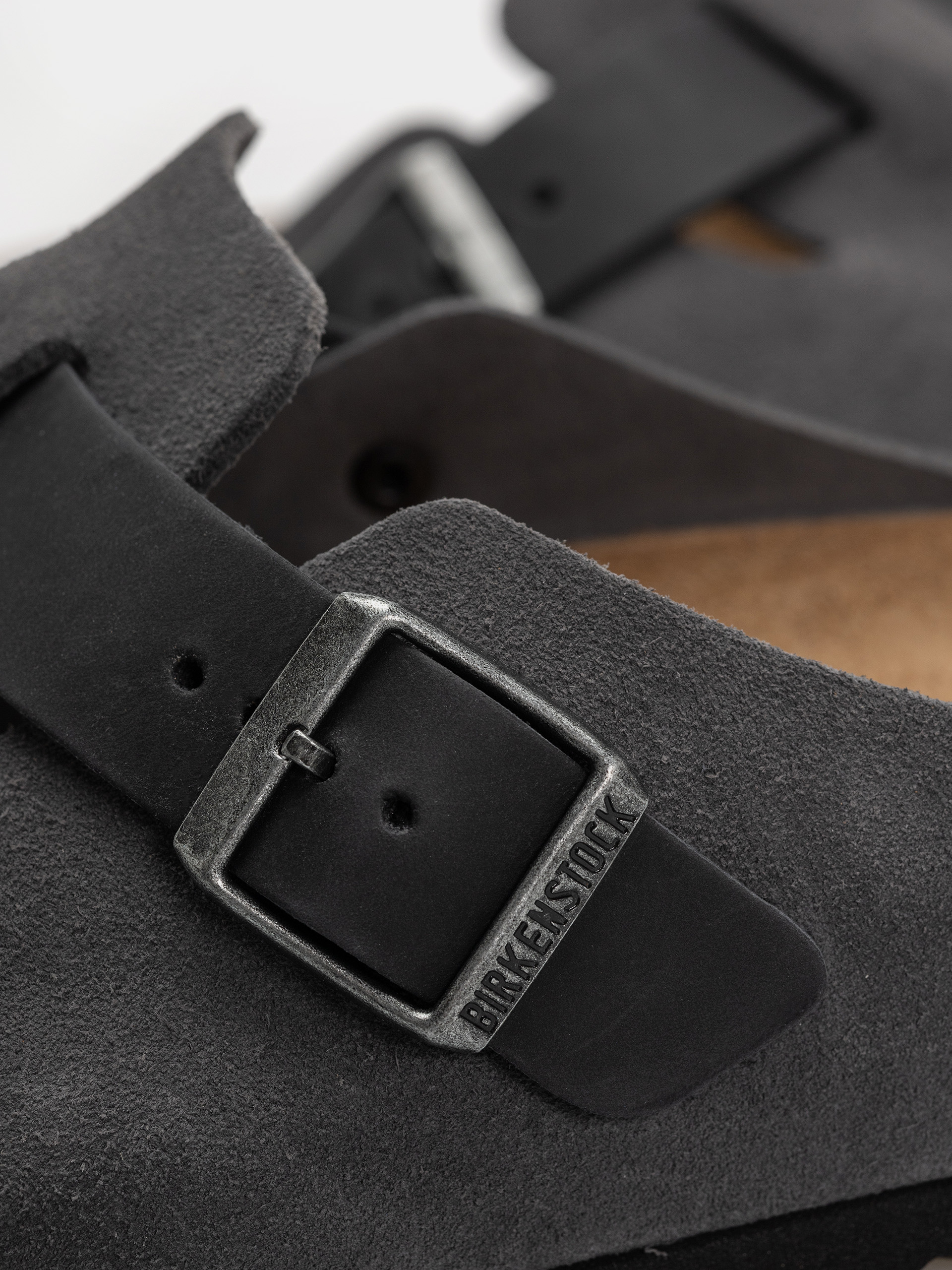 Klapki Birkenstock Boston Mixed Leather Regular (charcoal)