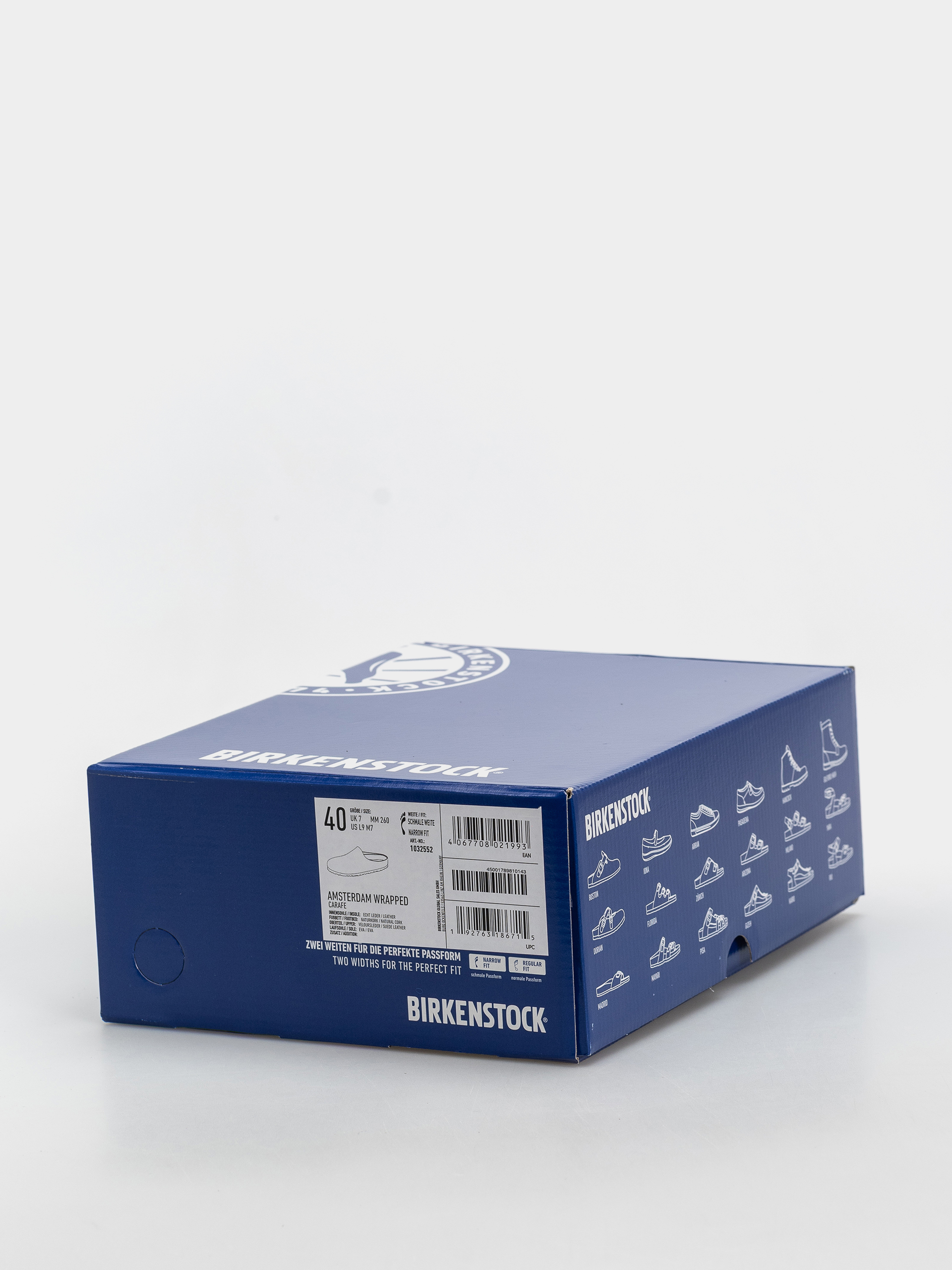 Klapki Birkenstock Amsterdam Wrapped Suede Leather Narrow (carafe)