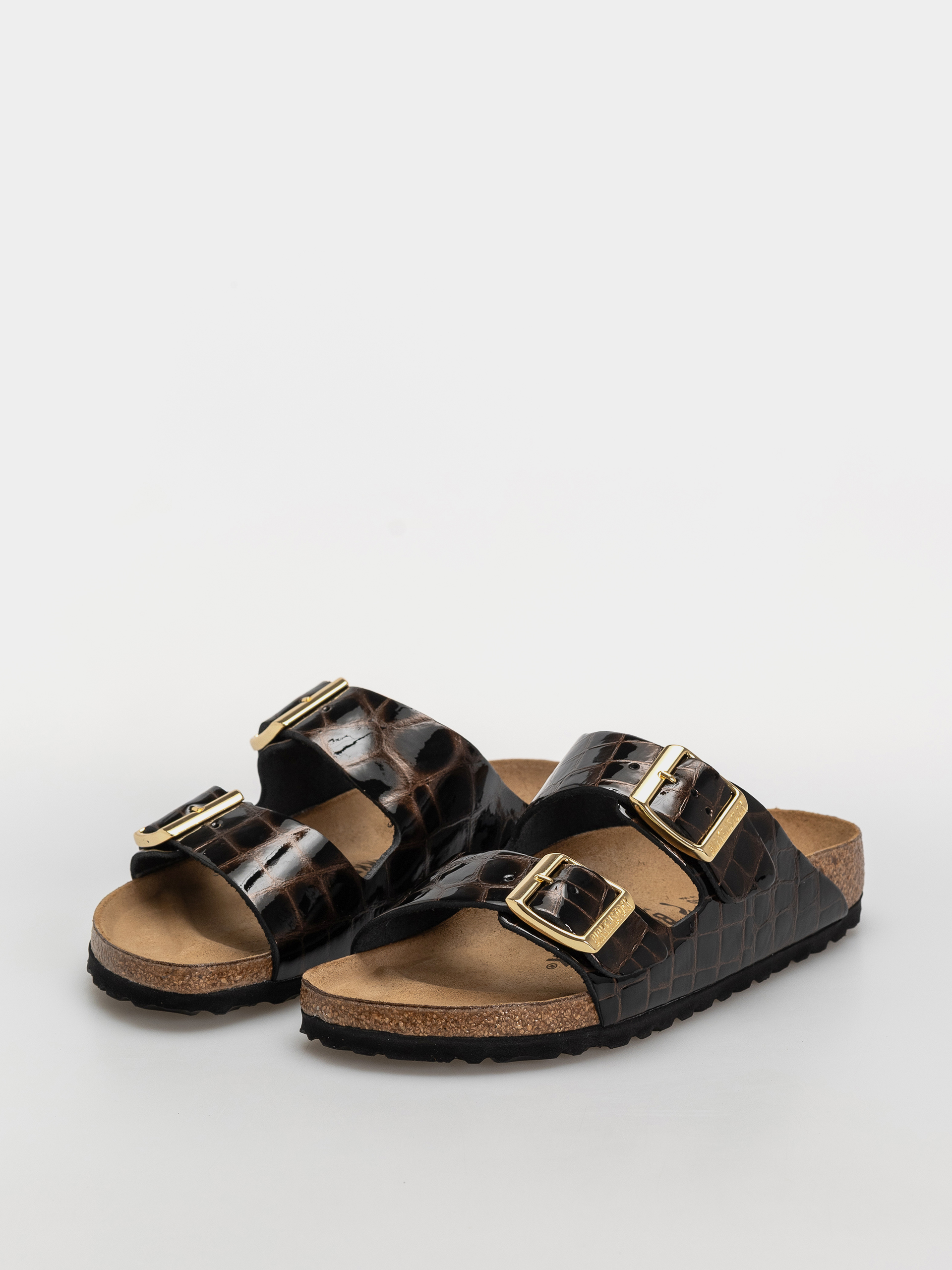 Klapki Birkenstock Arizona Leather Narrow Wmn (emboss leather black)