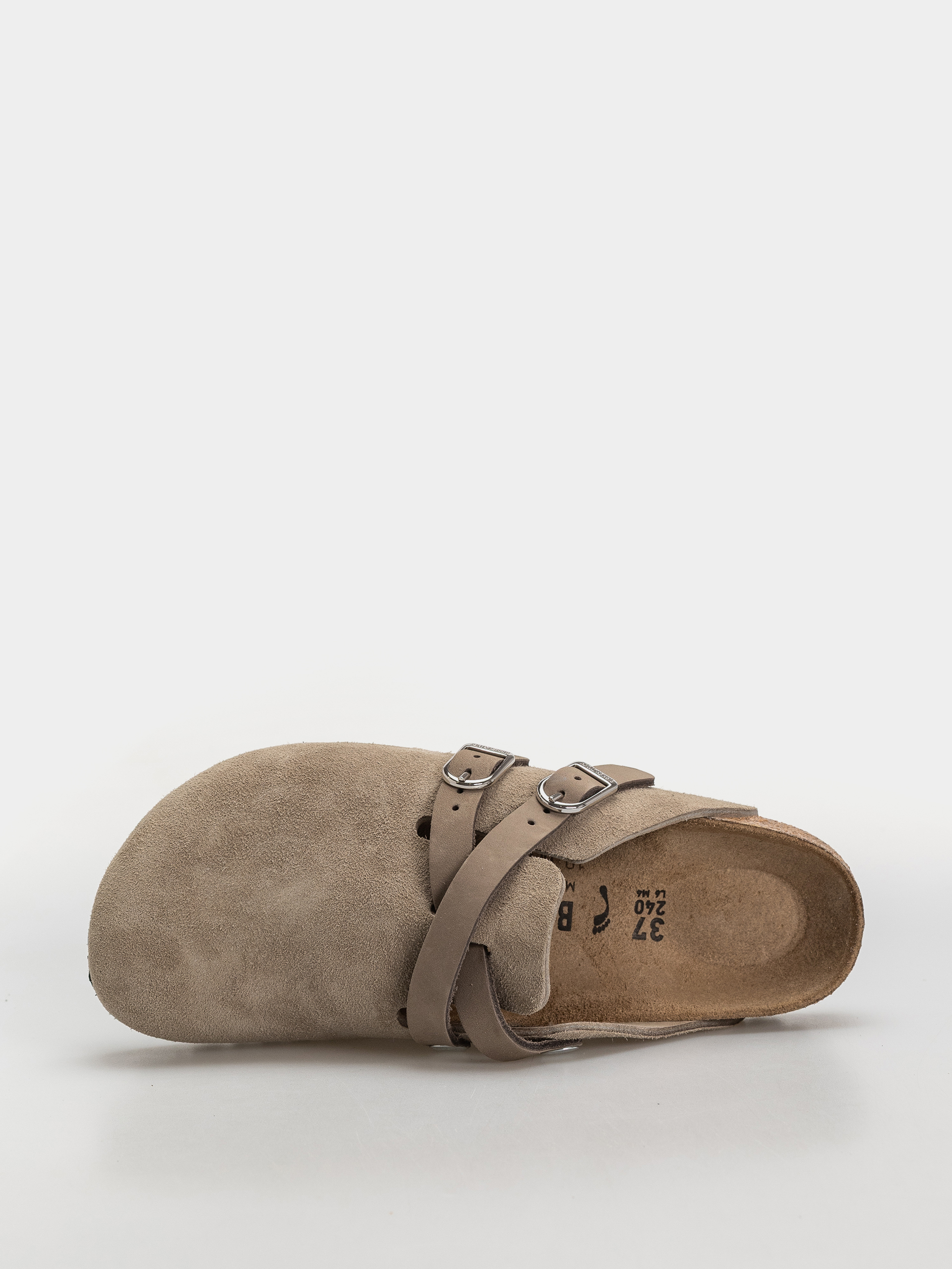 Klapki Birkenstock Blair Suede Leather Narrow Wmn (taupe)