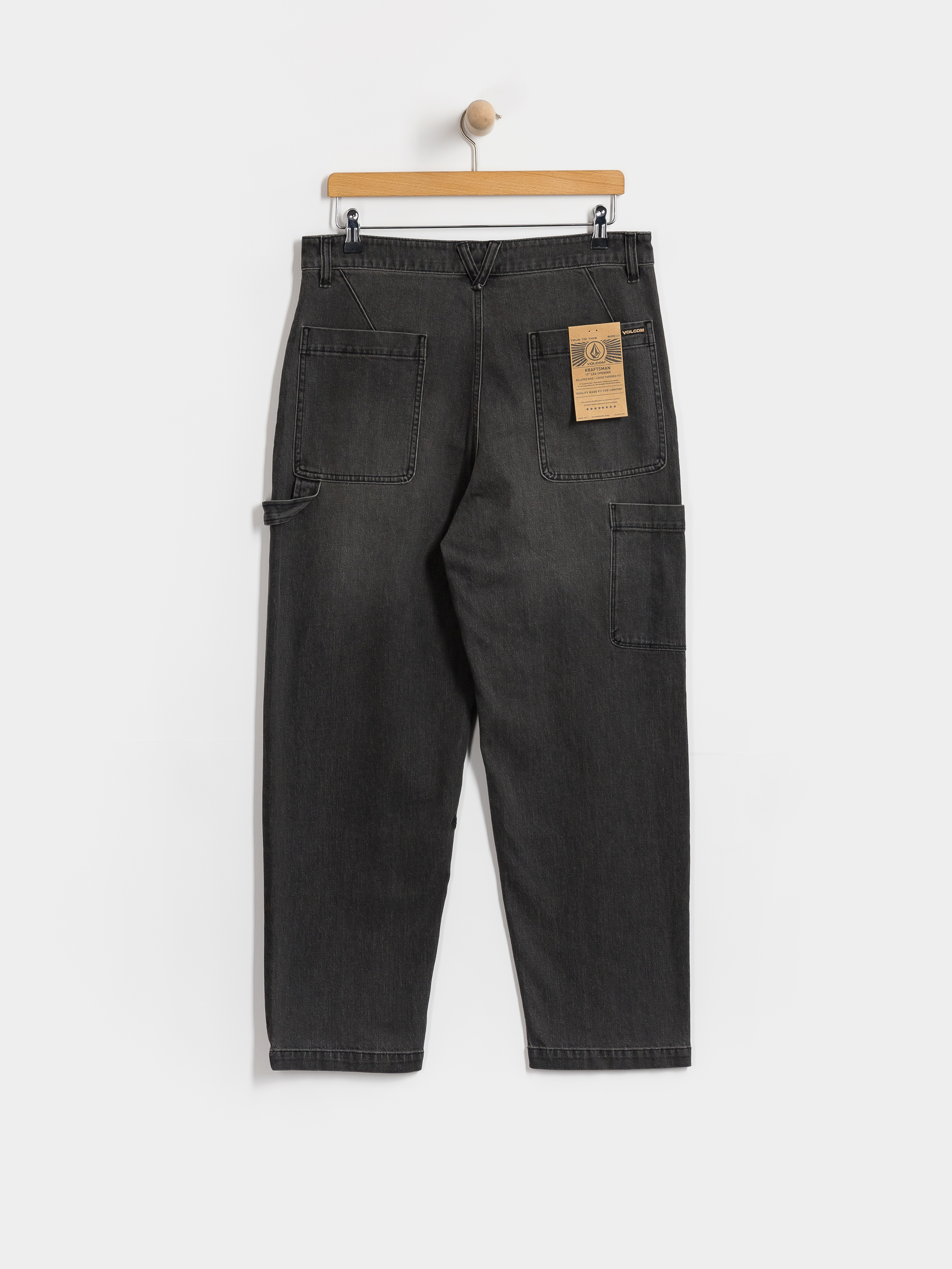 Spodnie Volcom Kraftsman II (black grey)