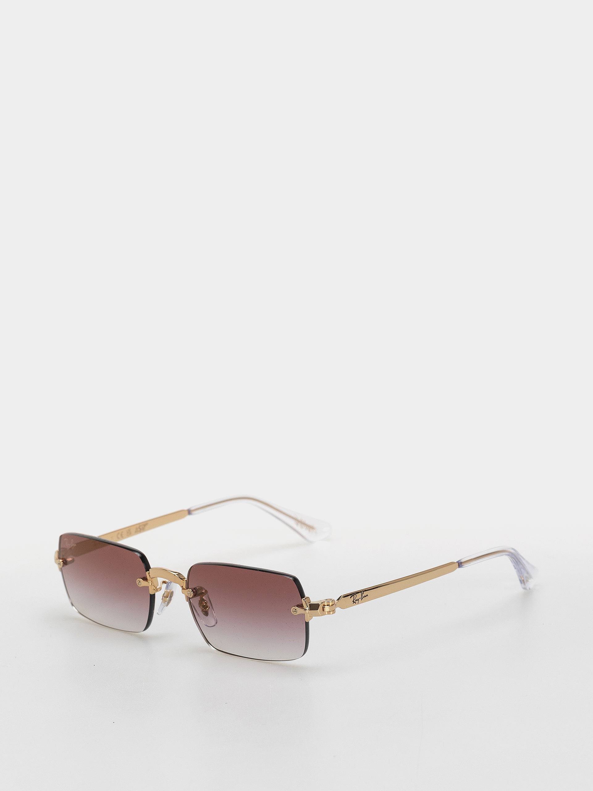 Okulary przeciwsłoneczne Ray-Ban Rb3928 By A$Ap Rocky (polerowany złoto arista/przezroczysty ciemnopurpurowy gradalny)