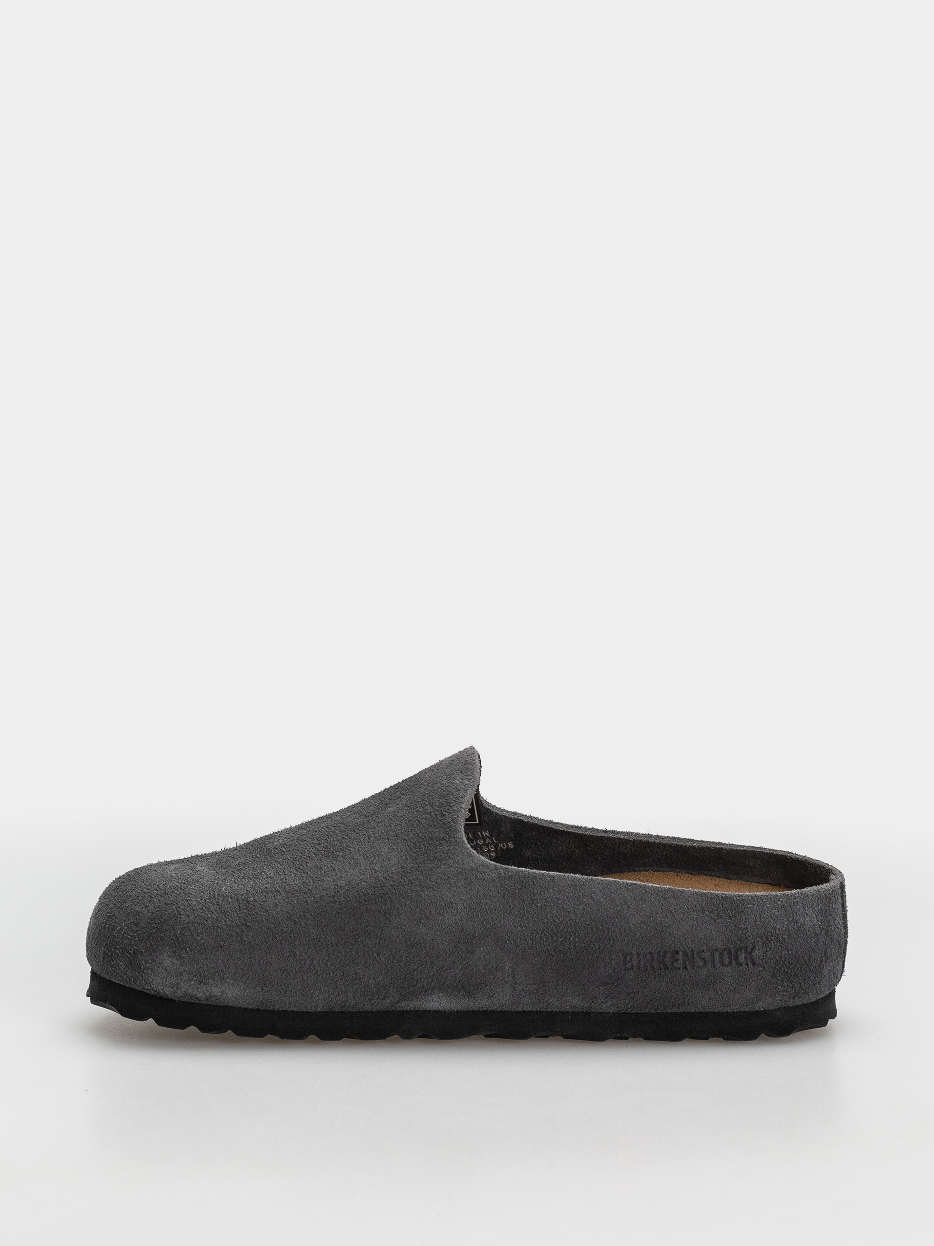 Klapki Birkenstock Amsterdam Wrapped Suede Leather Narrow (charcoal)