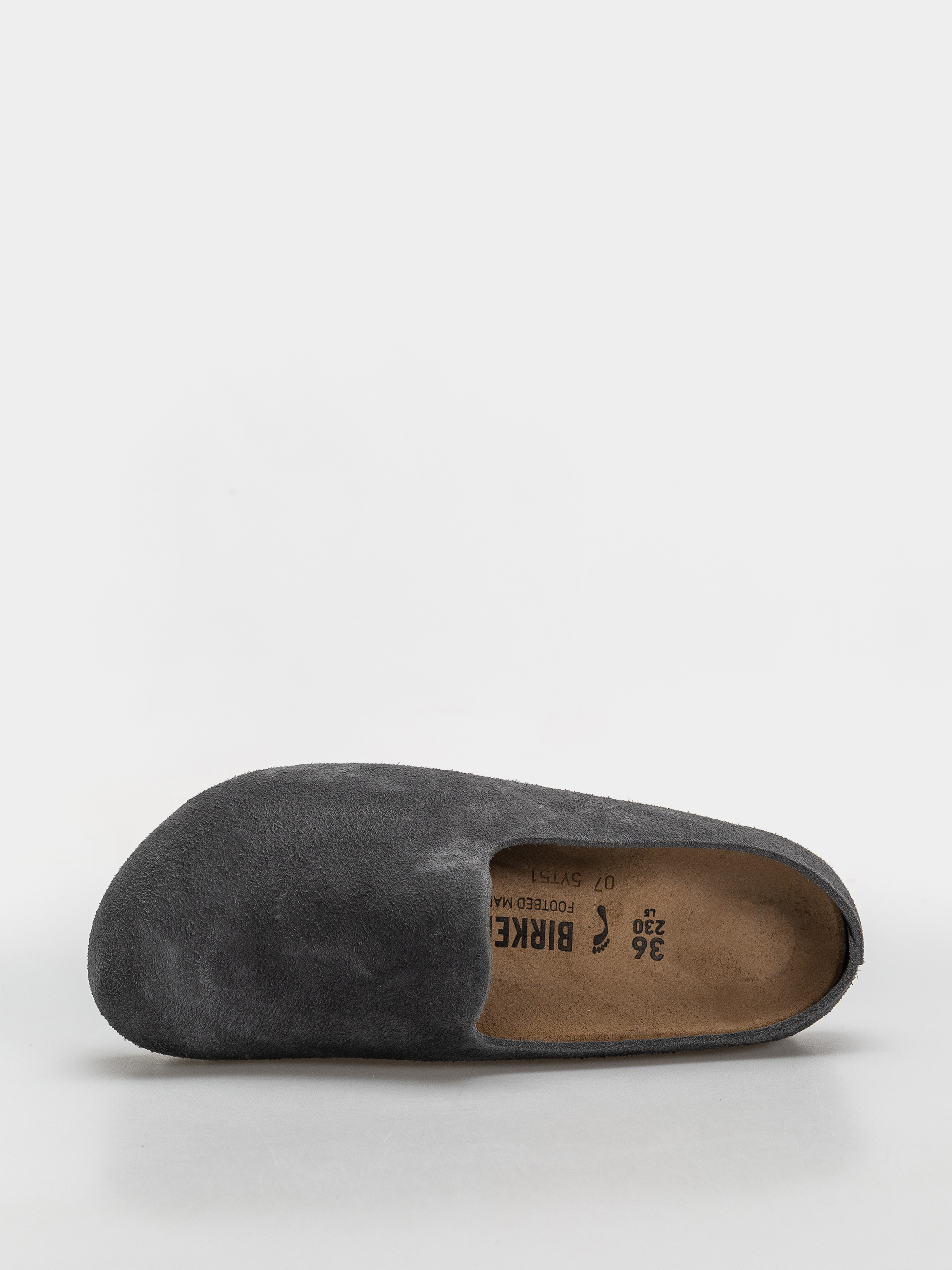 Klapki Birkenstock Amsterdam Wrapped Suede Leather Narrow (charcoal)
