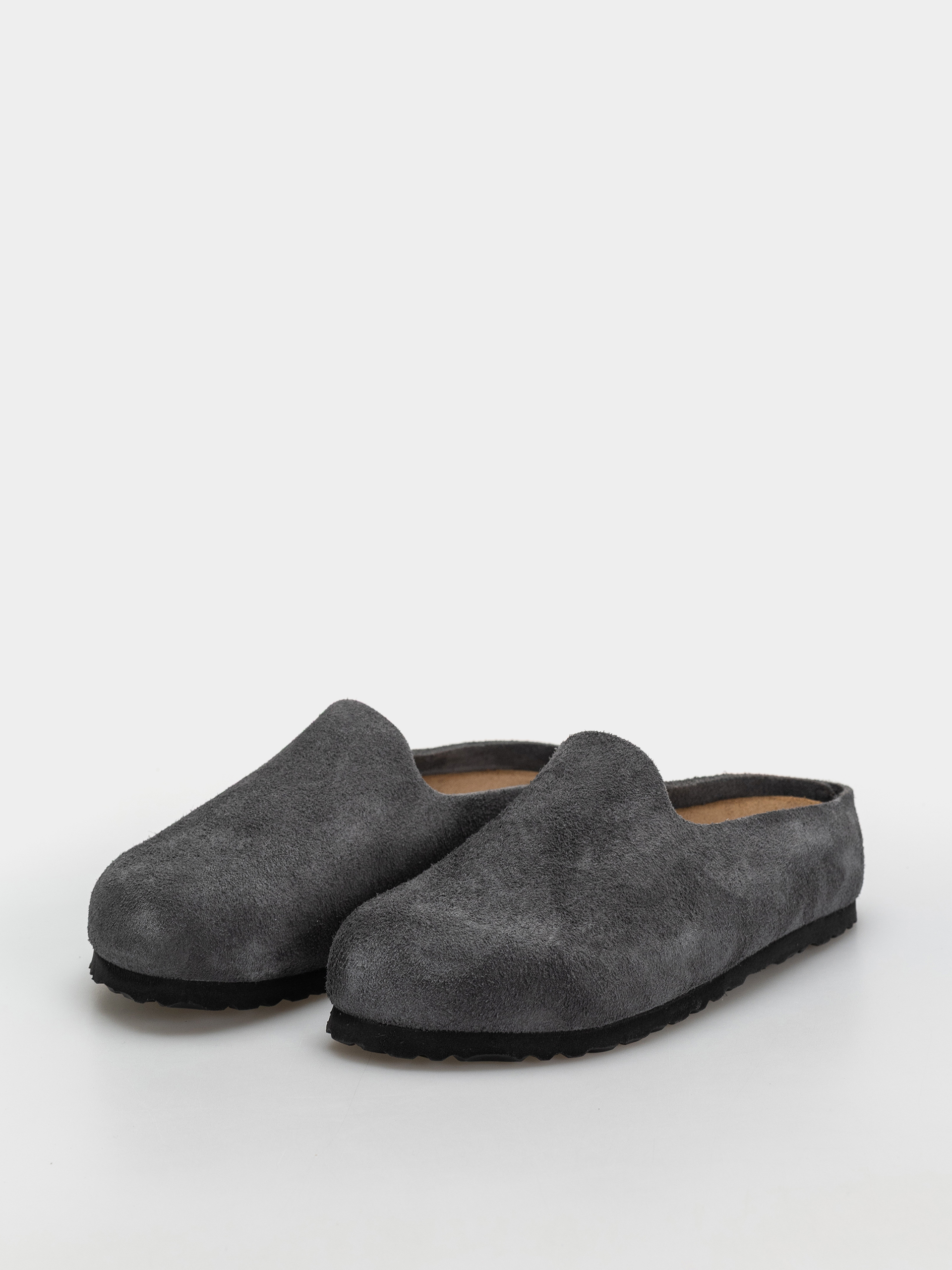 Klapki Birkenstock Amsterdam Wrapped Suede Leather Narrow (charcoal)