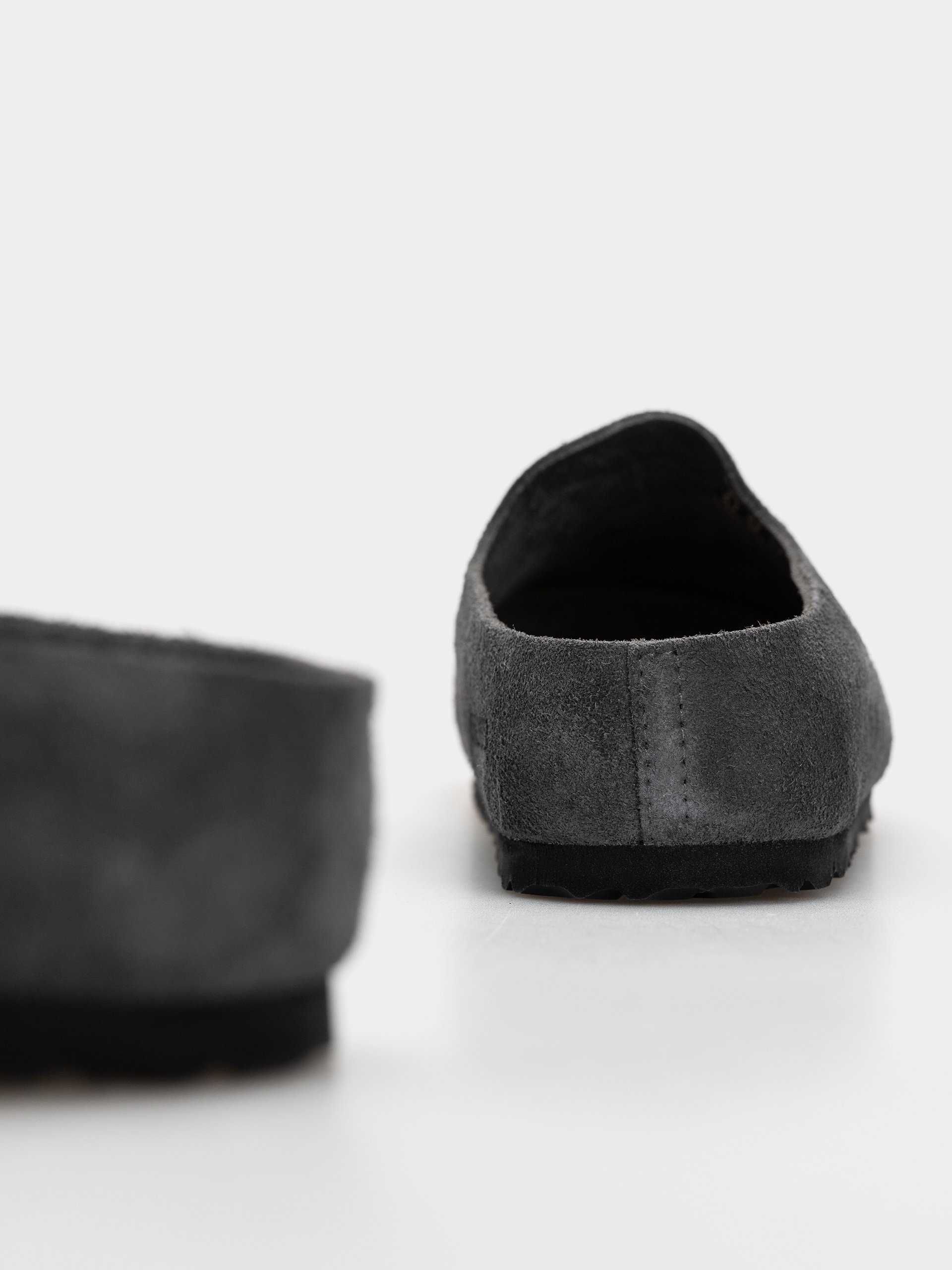 Klapki Birkenstock Amsterdam Wrapped Suede Leather Narrow (charcoal)