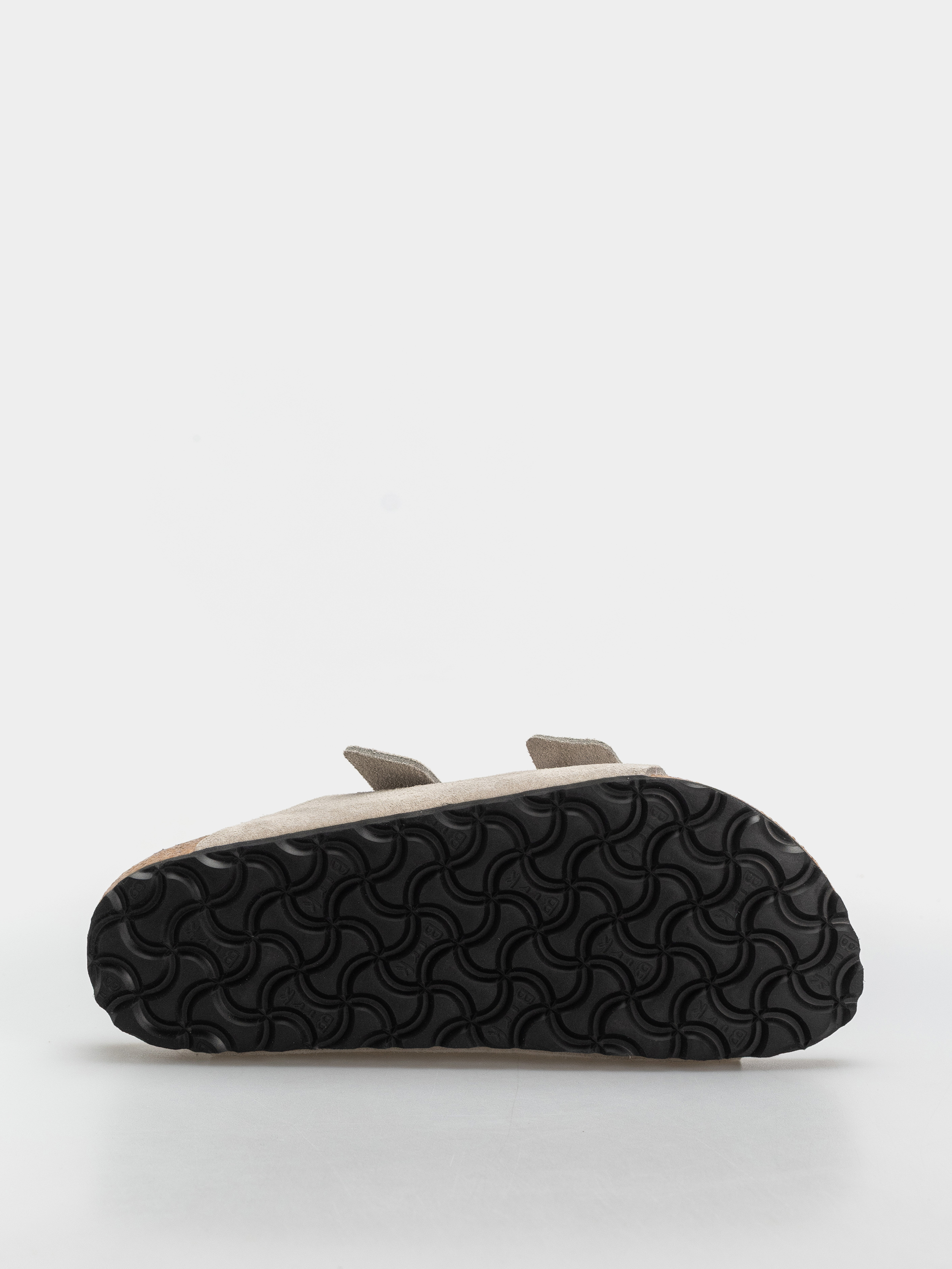 Klapki Birkenstock Arizona Suede Leather Cushion Buckle Narrow Wmn (oyster)