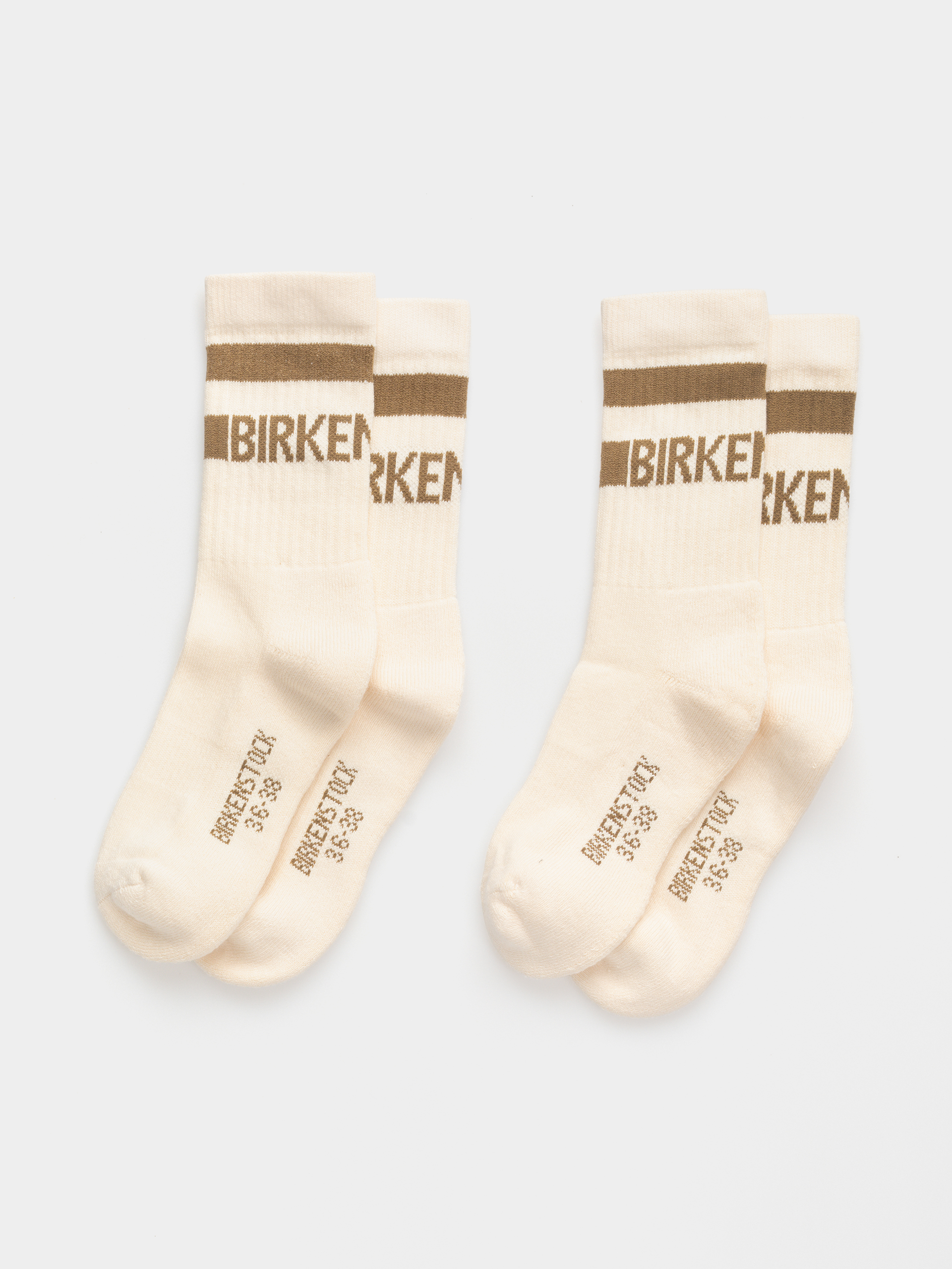 Skarpetki Birkenstock Cotton Crew 2 Pack (eggshell)