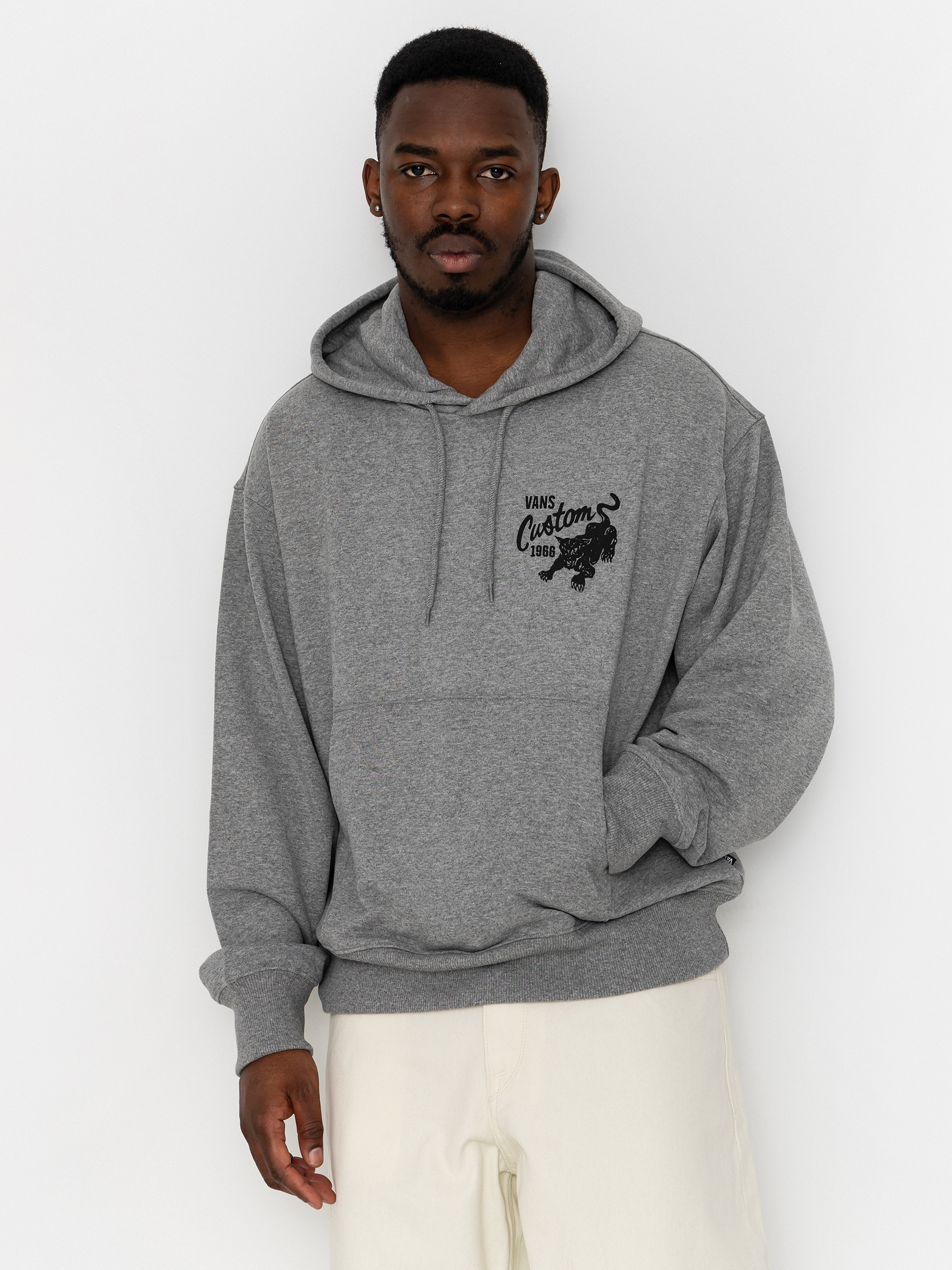 Bluza z kapturem Vans Custom Cat HD (cement heather)