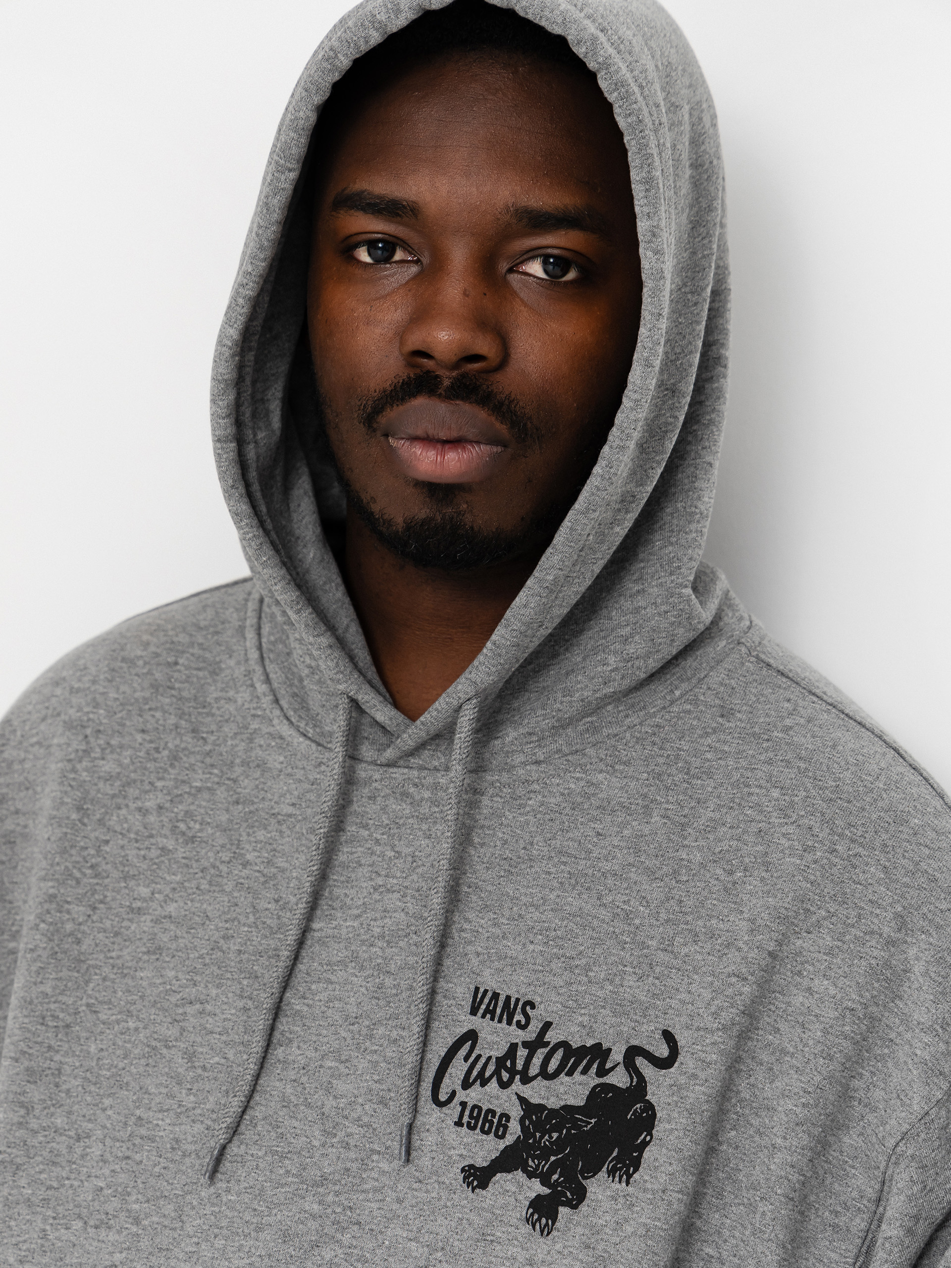 Bluza z kapturem Vans Custom Cat HD (cement heather)