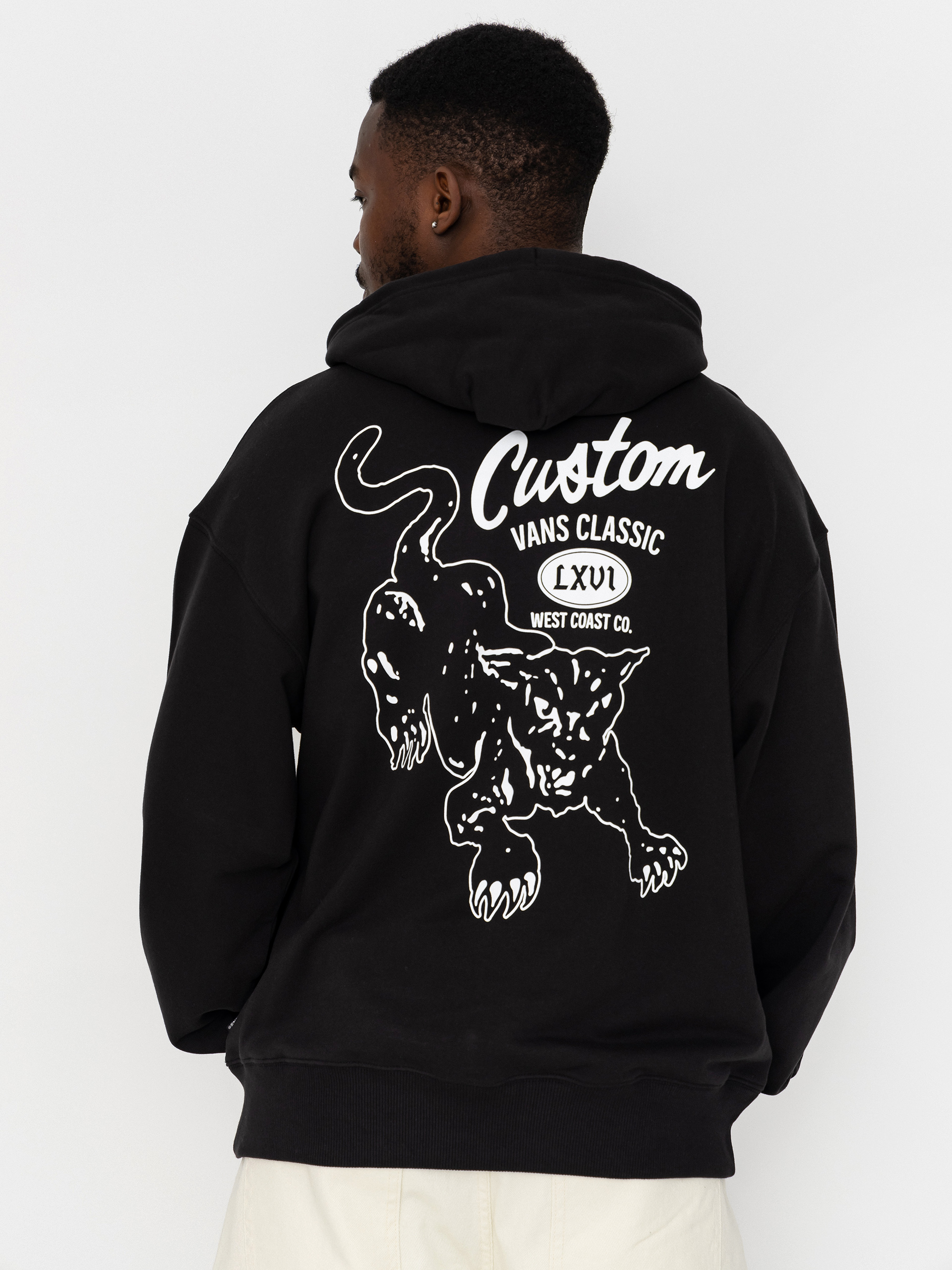 Bluza z kapturem Vans Custom Cat HD (black)