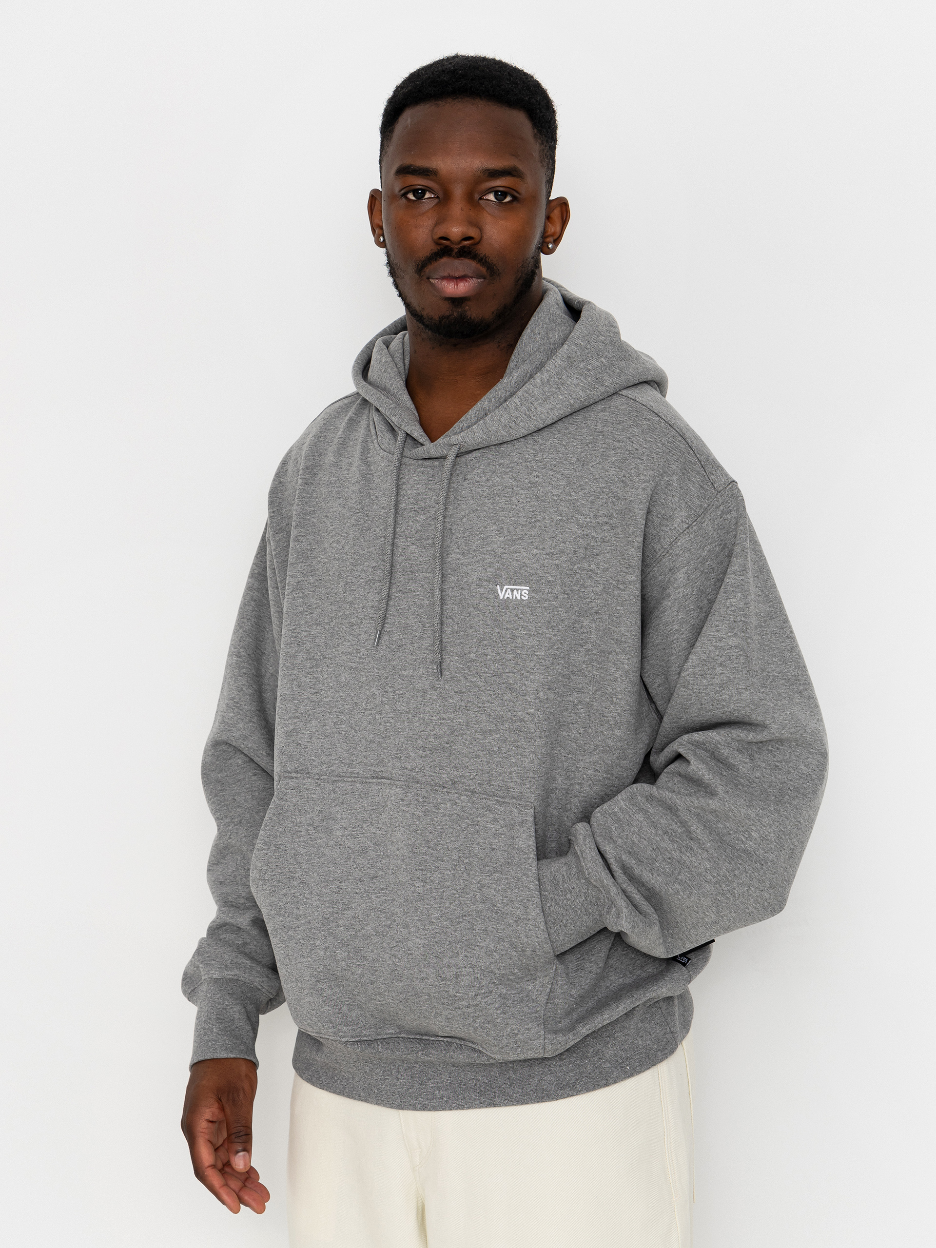 Bluza z kapturem Vans Left Chest II HD (cement heather)