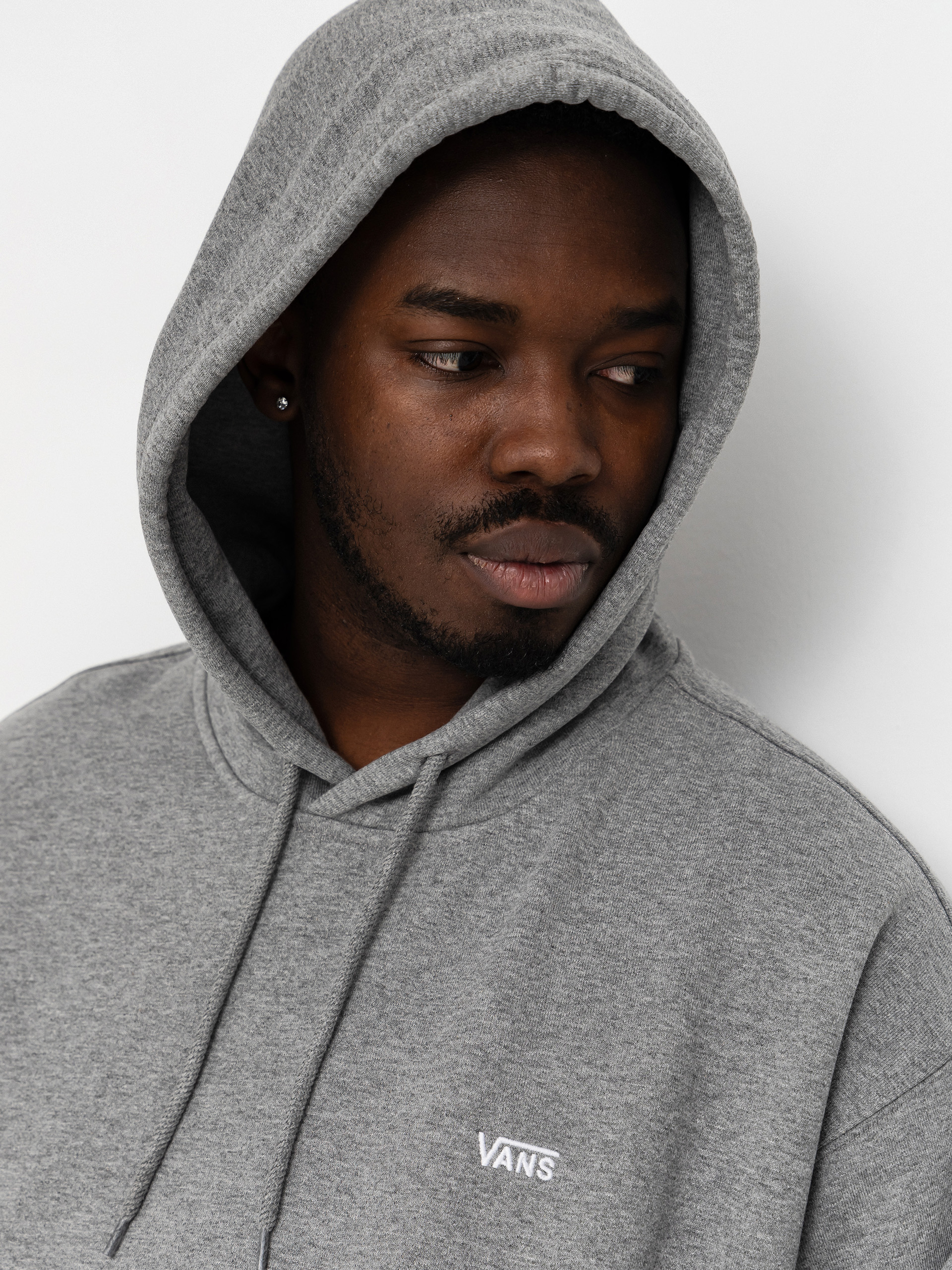 Bluza z kapturem Vans Left Chest II HD (cement heather)