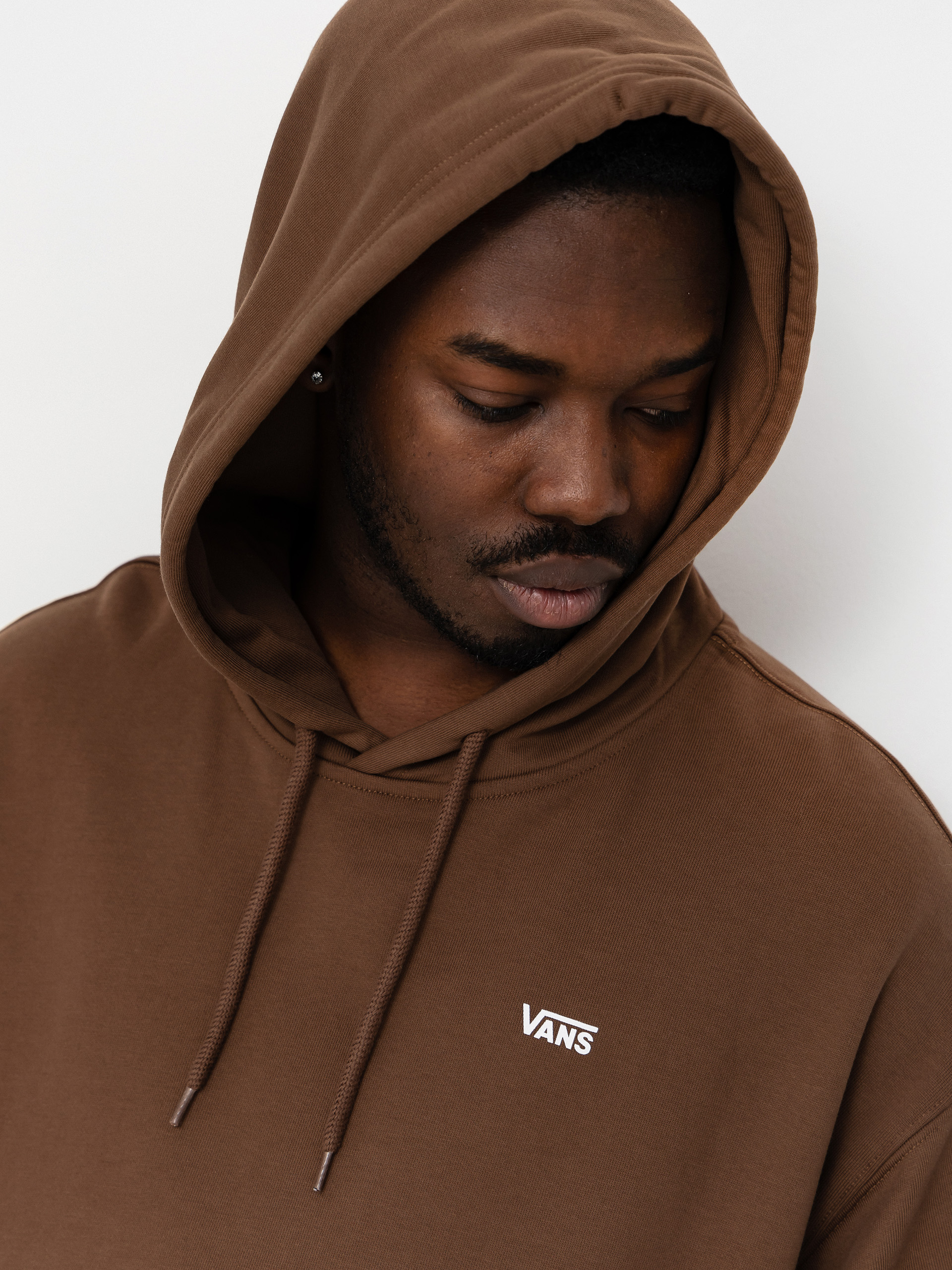 Bluza z kapturem Vans Left Chest HD (vintage cocoa)