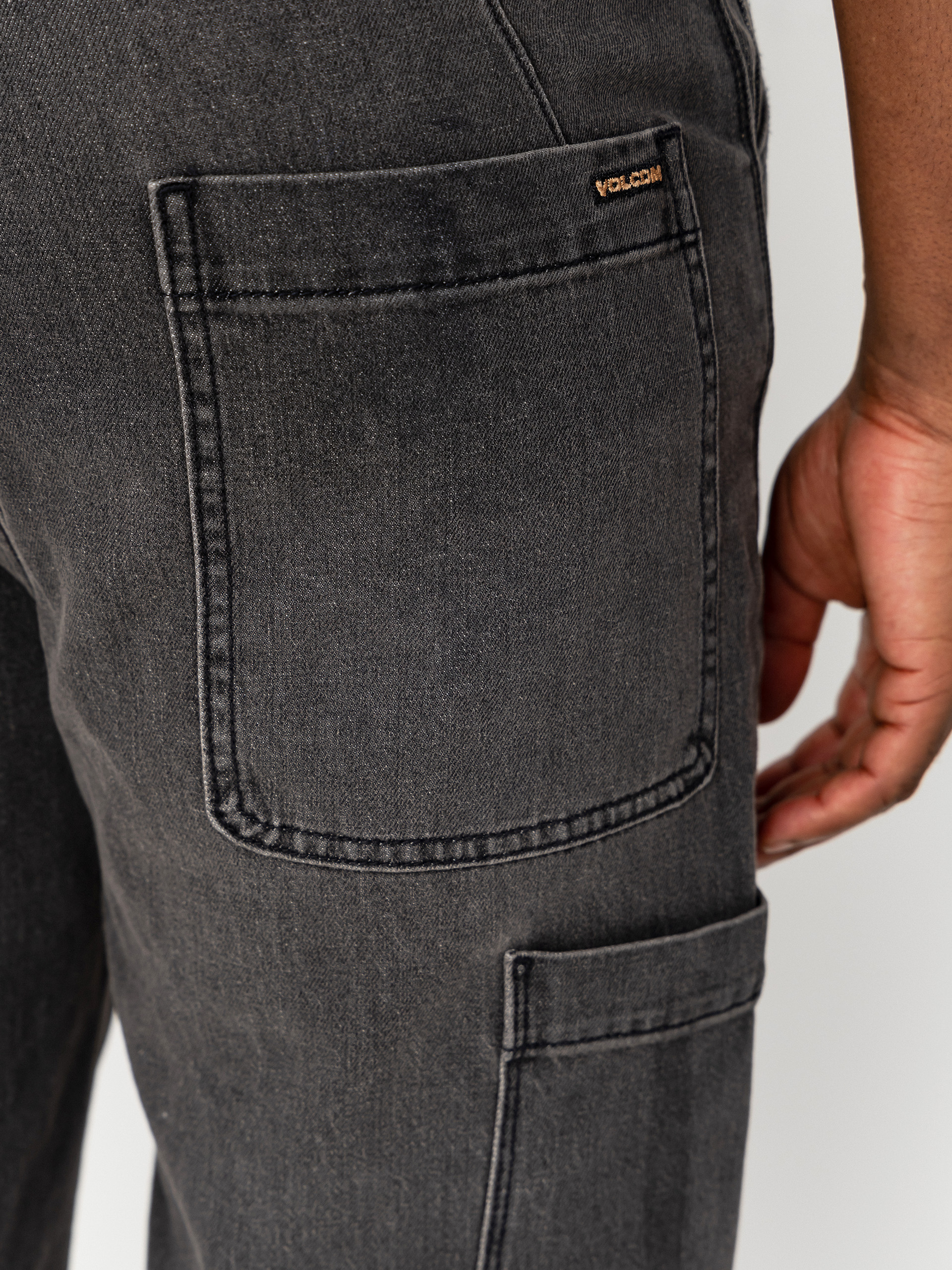 Spodnie Volcom Kraftsman II (black grey)