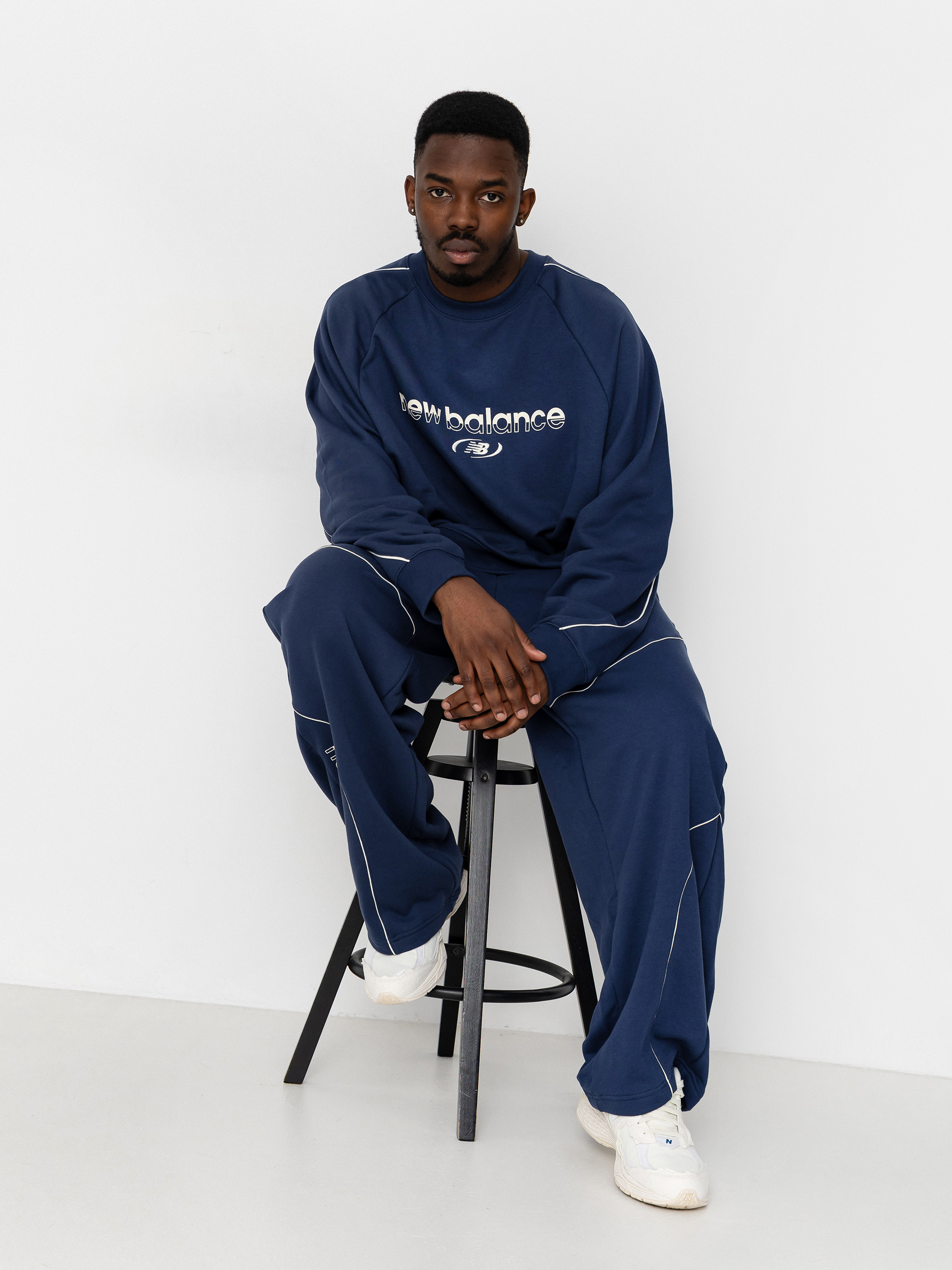 Bluza New Balance Trackside French Terry (navy)