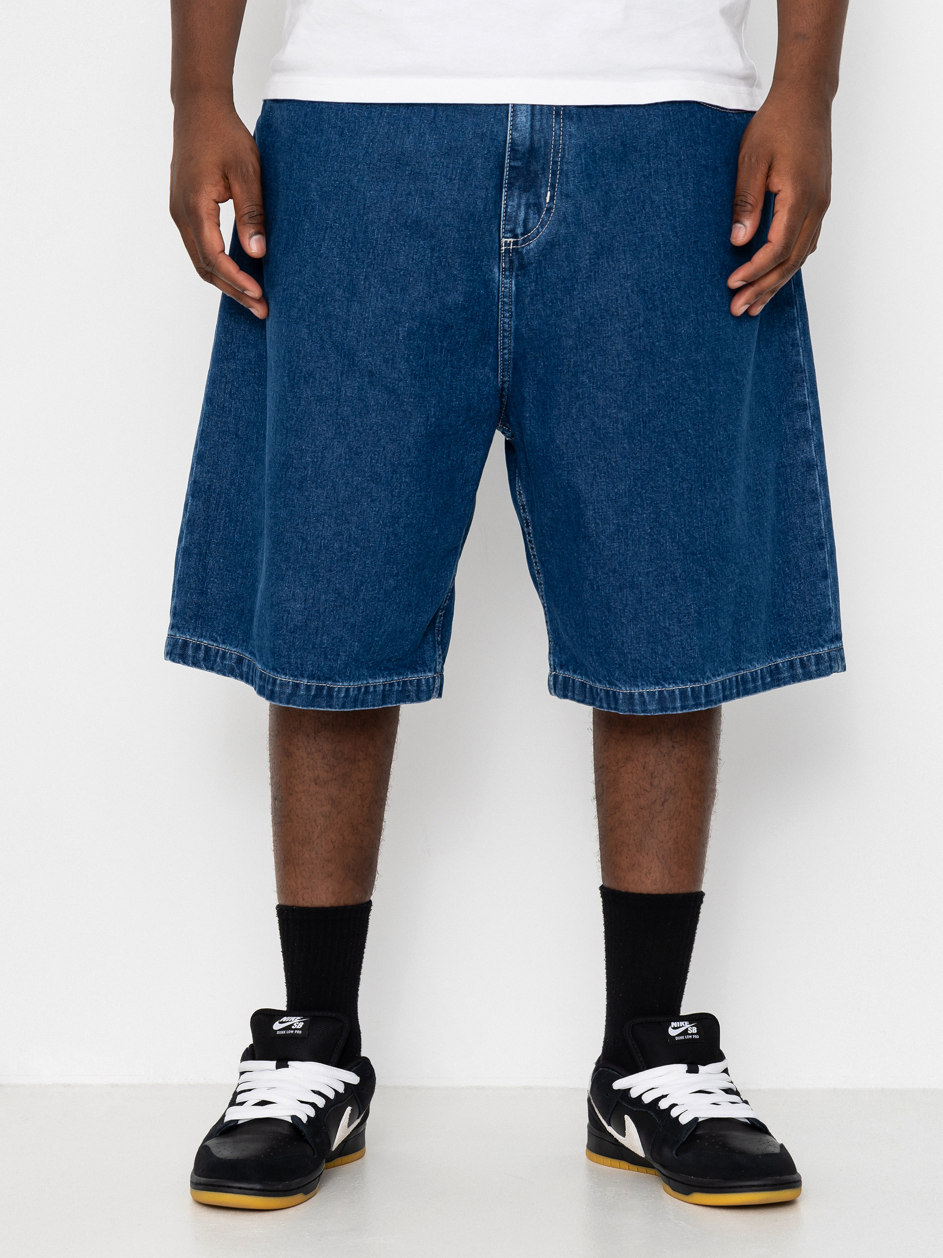 Szorty Carhartt WIP Brandon (blue stone washed)