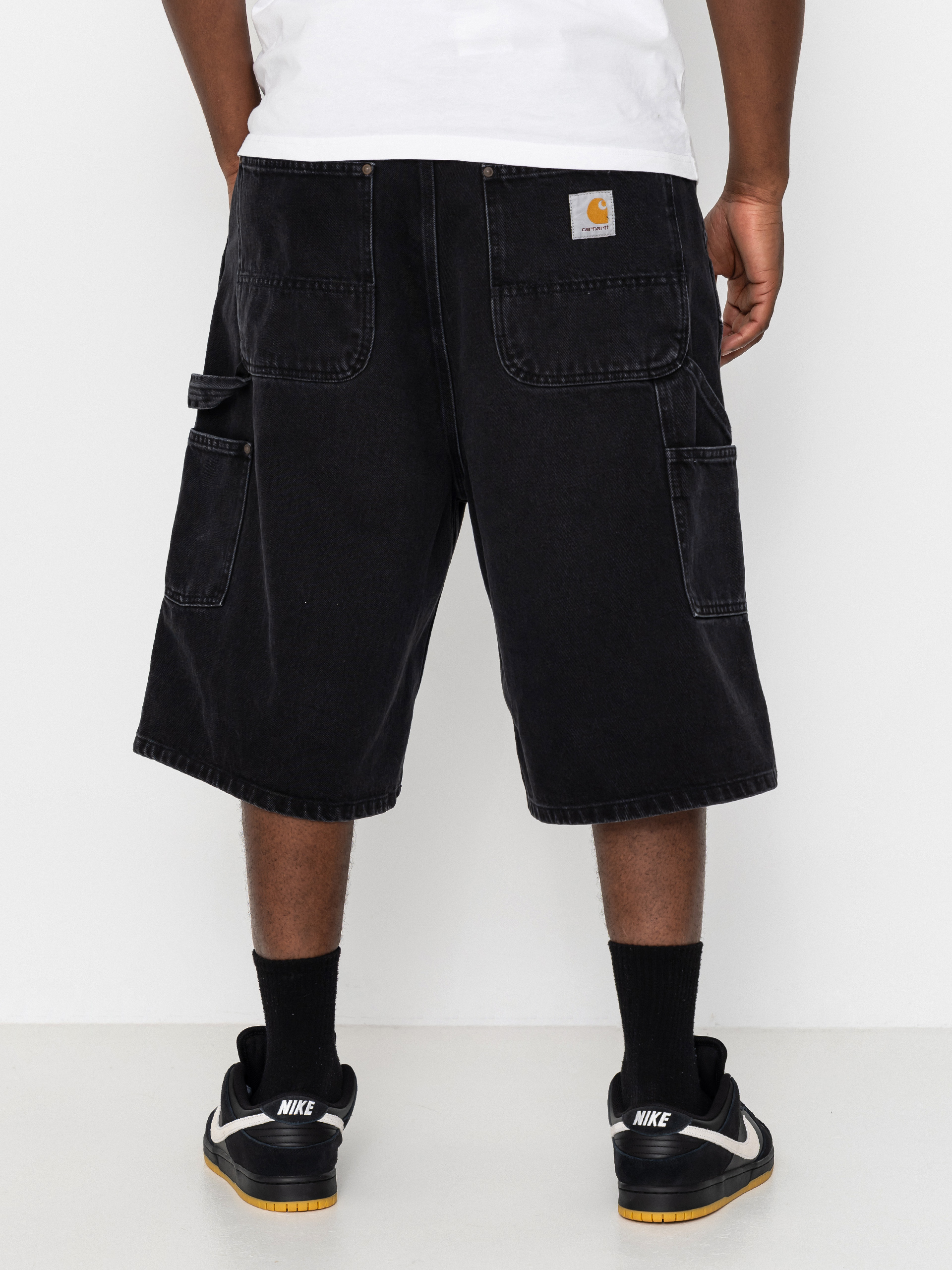 Szorty Carhartt WIP OG Double Knee (black stone washed)