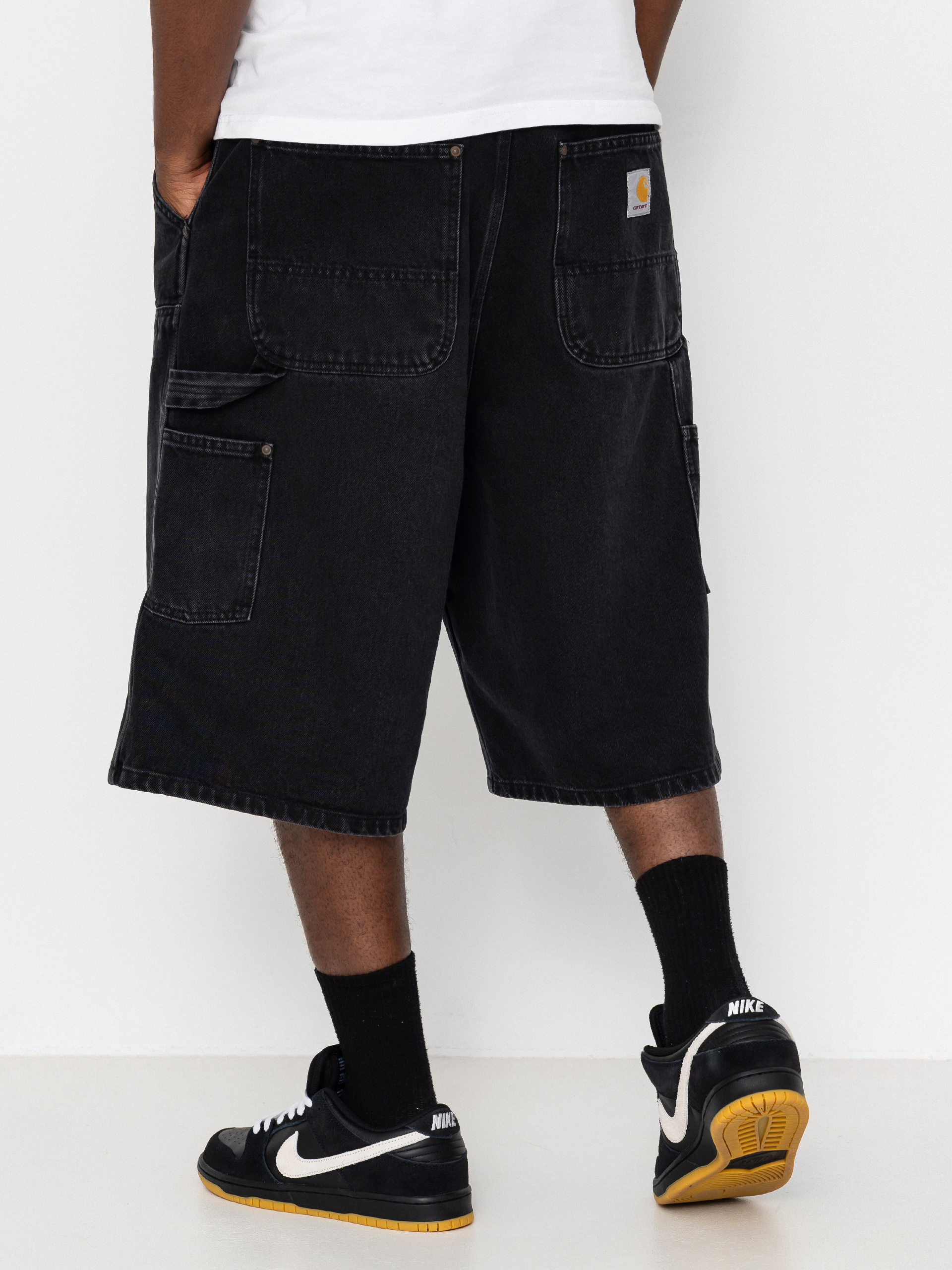 Szorty Carhartt WIP OG Double Knee (black stone washed)