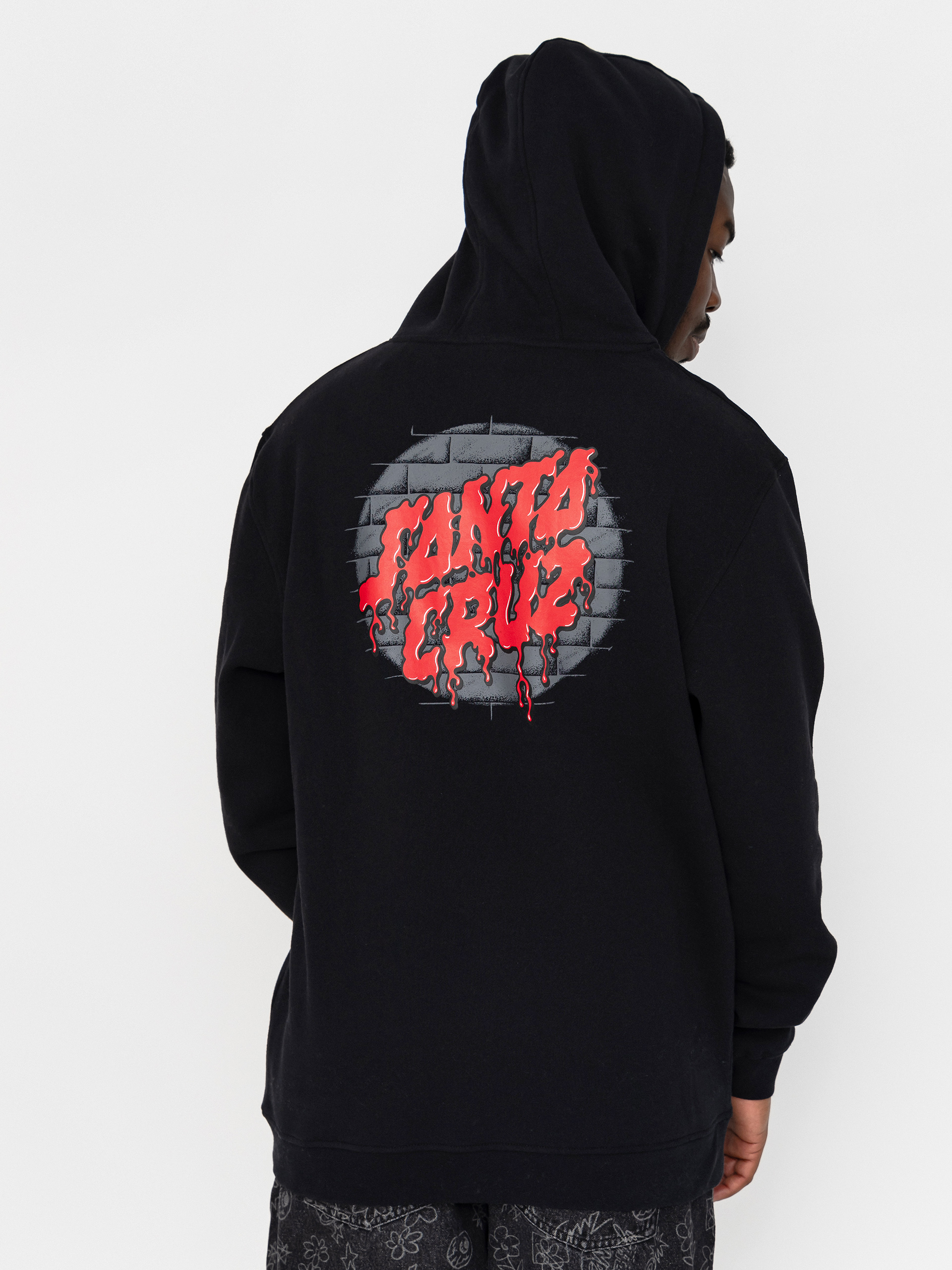 Bluza z kapturem Santa Cruz Delfino Spotlight Dot HD (black)