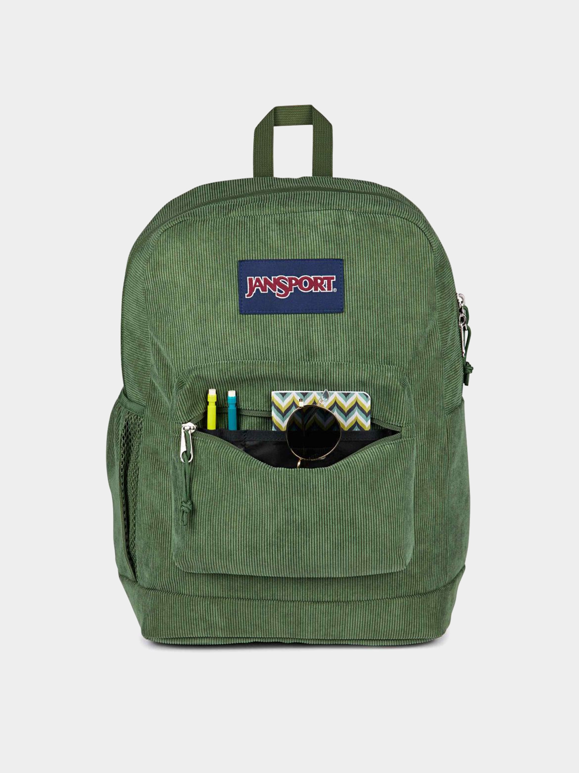 Plecak JanSport Cross Town Plus Remix (cargo green corduroy)