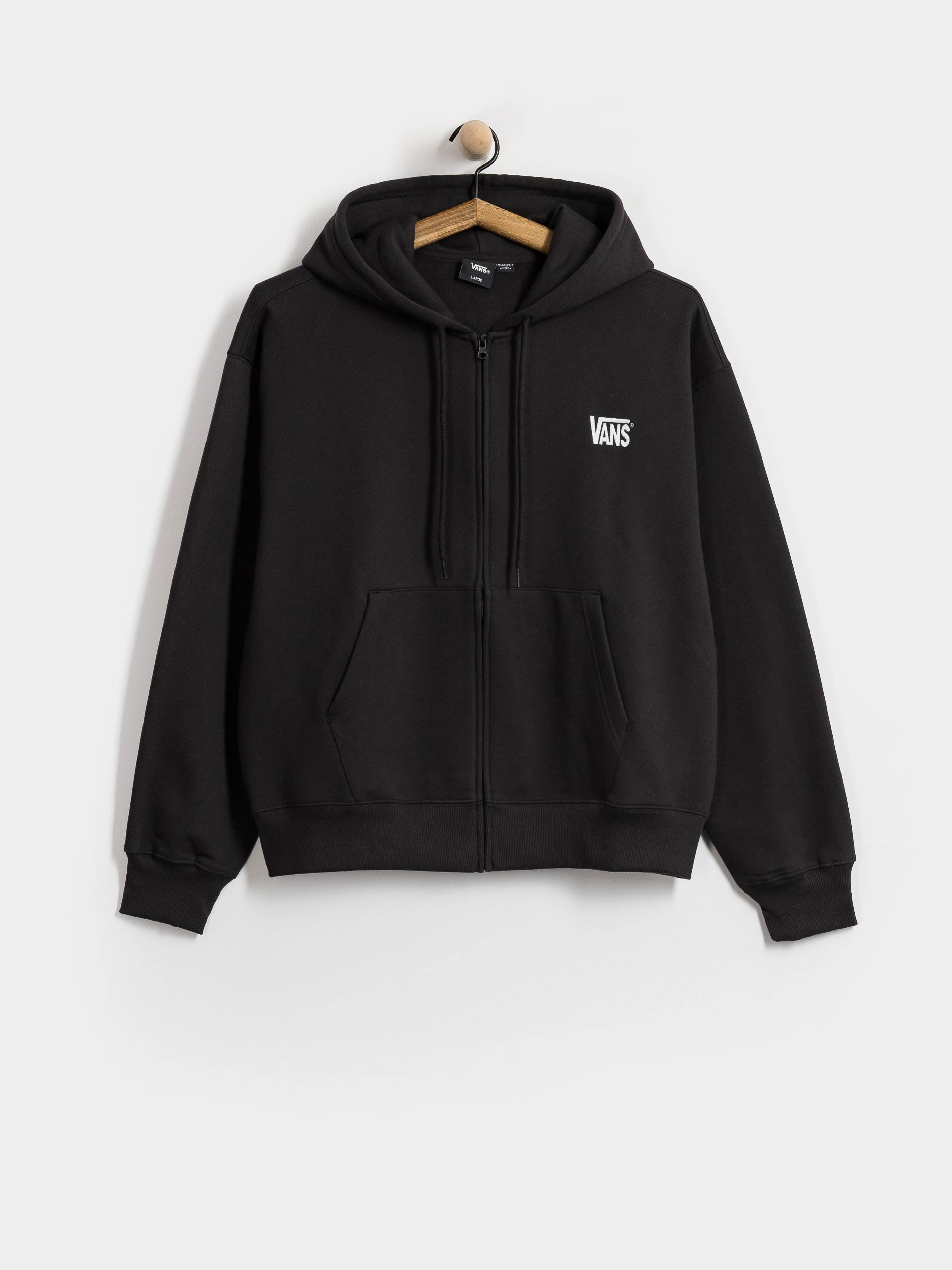 Bluza z kapturem Vans Stretch Logo ZHD (black/white)