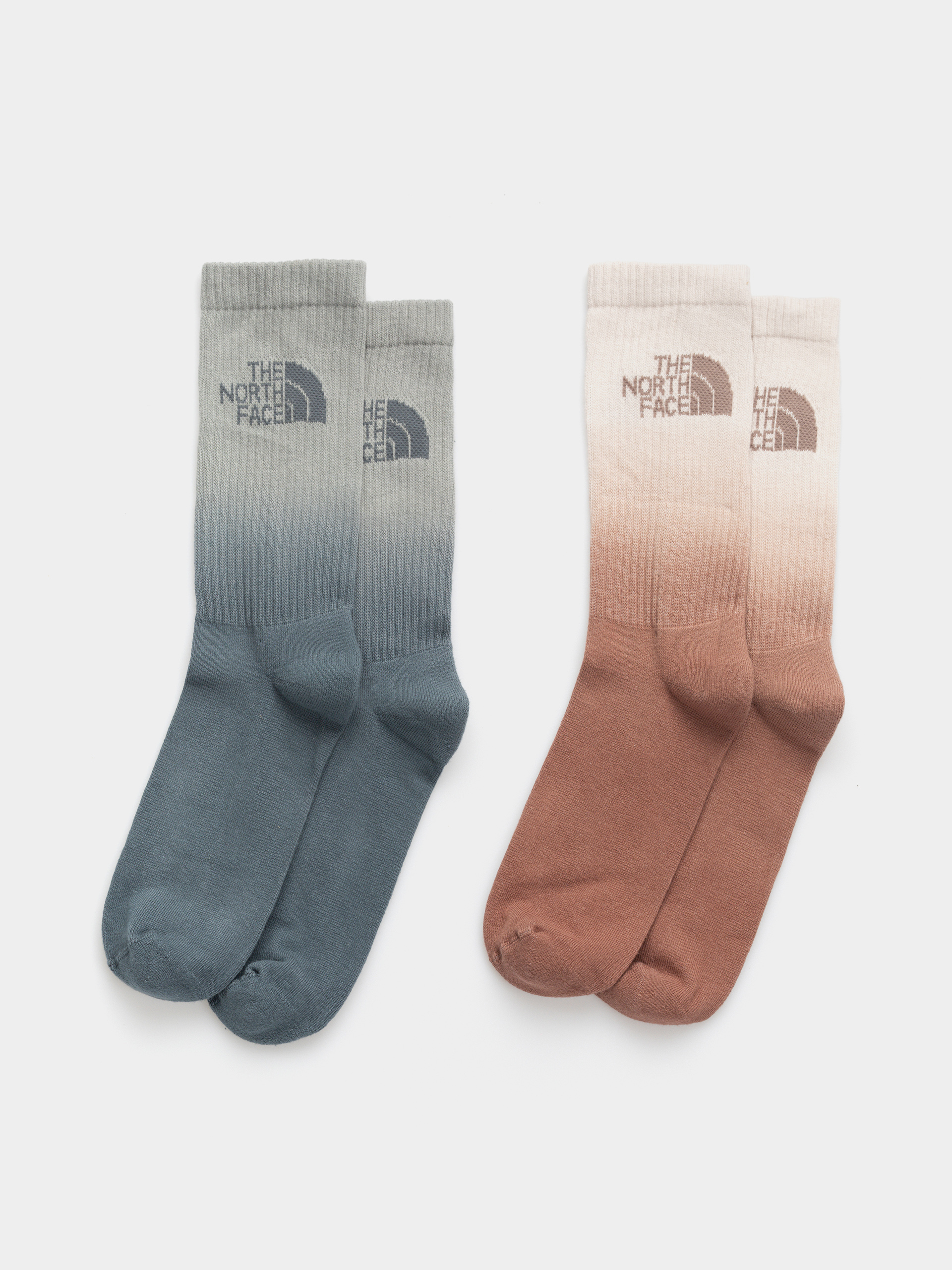 Skarpetki The North Face Everyday Crew Dip Dye 2P (garnet/cumulus cloud/ti)