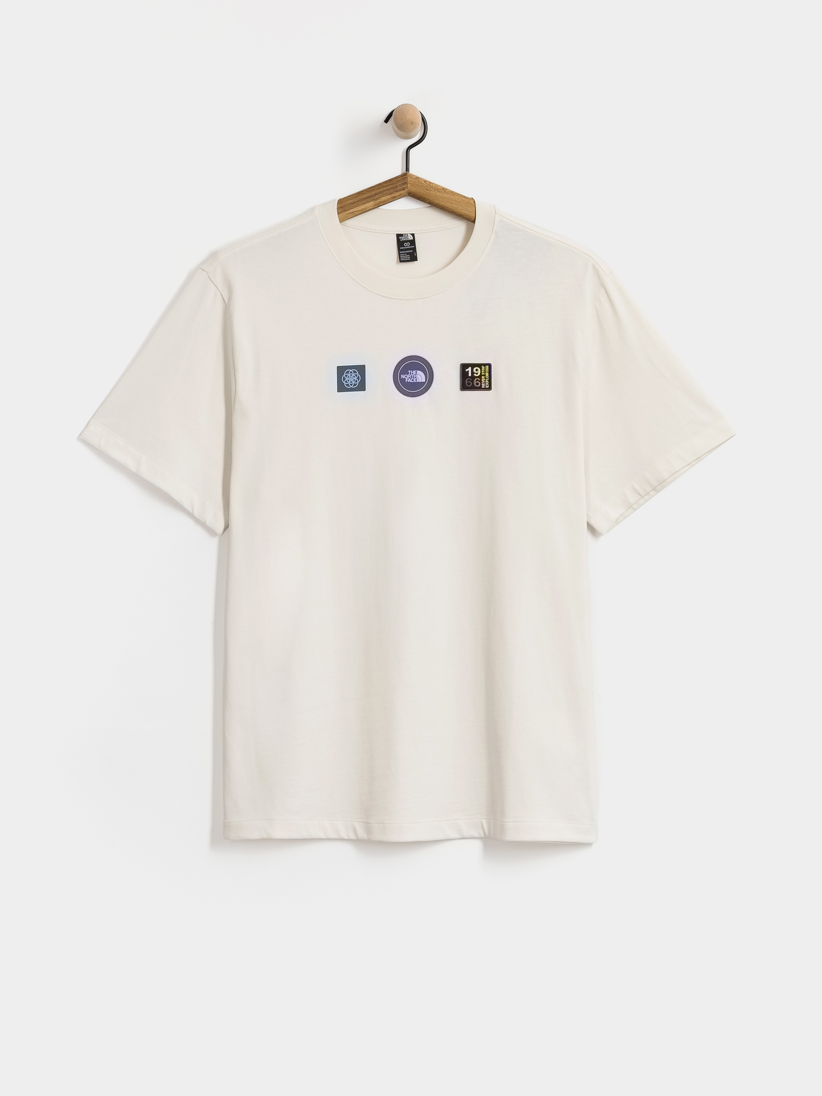 T-shirt The North Face Explorer Badges Relaxed (white dune)