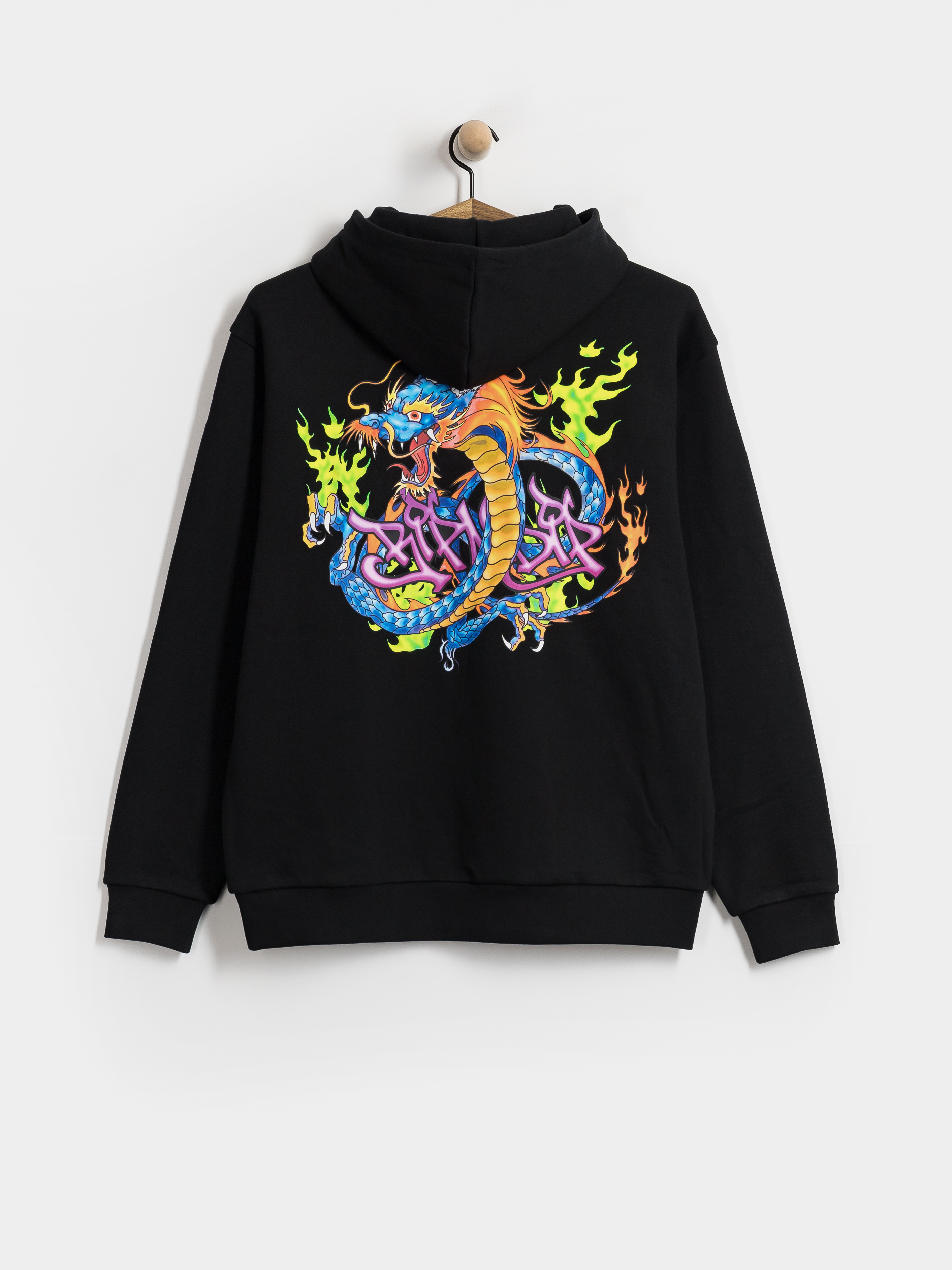 Bluza z kapturem RipNDip Dragonology HD (black wash)