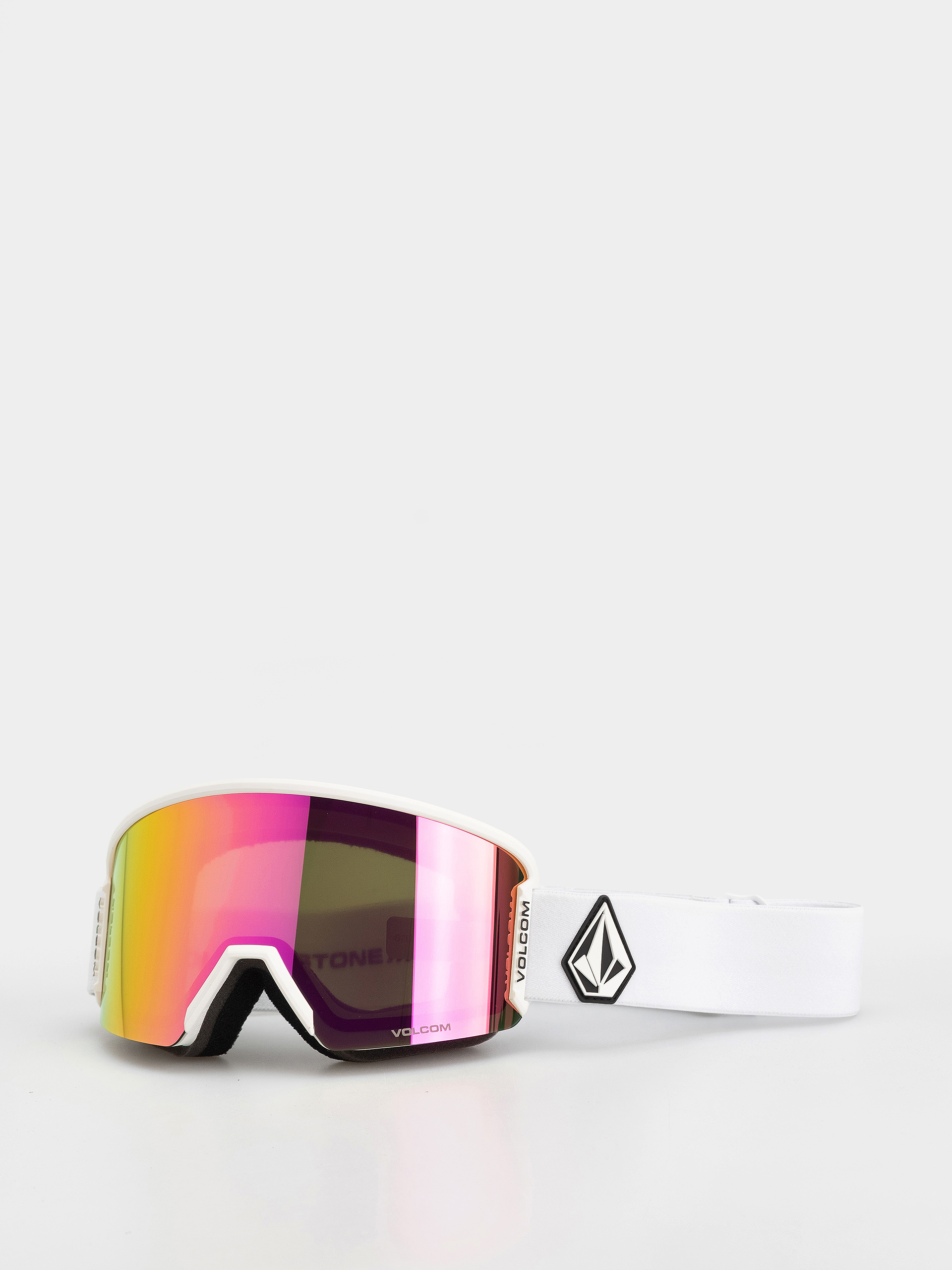 Gogle Volcom Garden 2 (matte white/pink chrome+bl yellow)