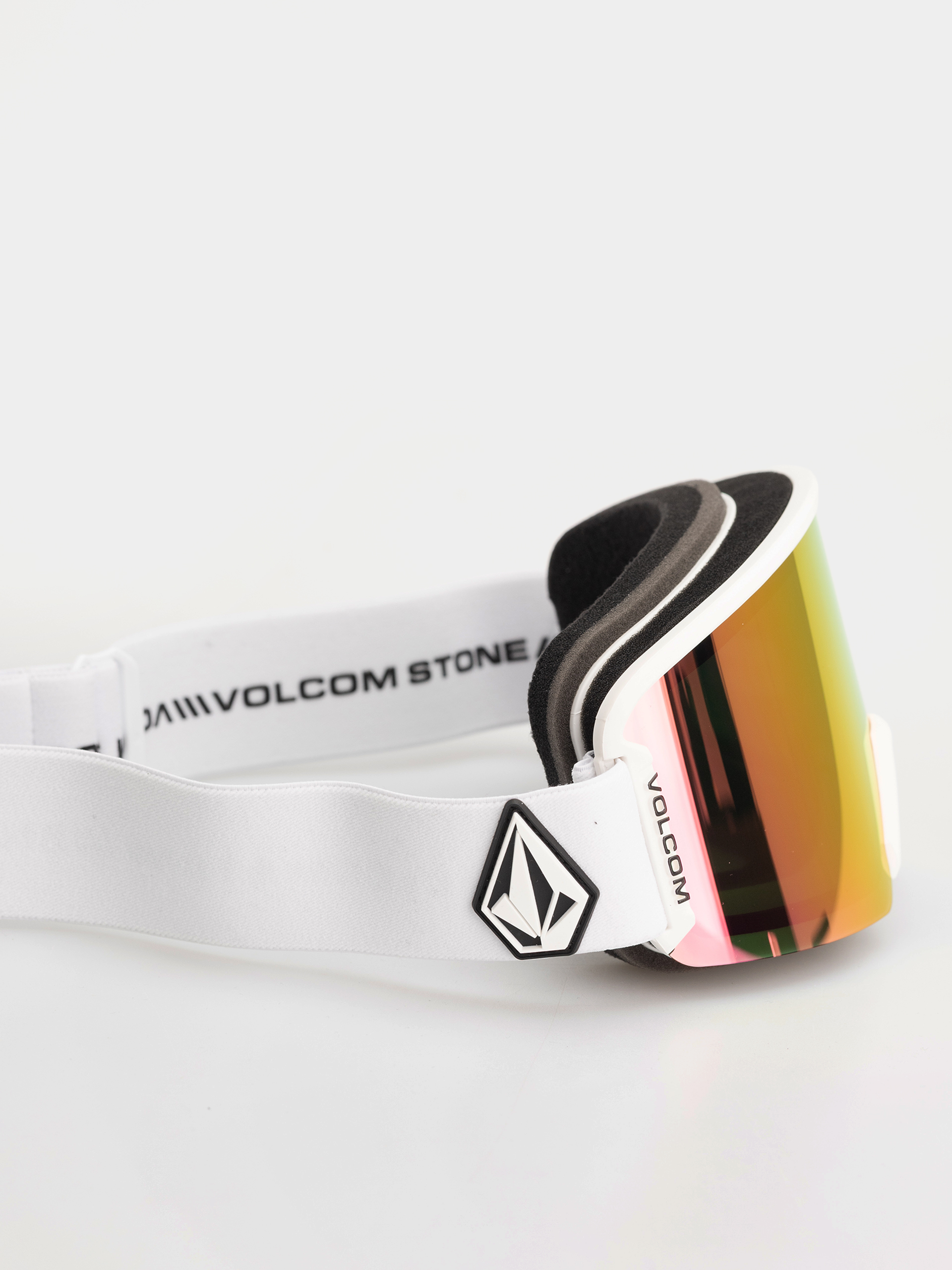 Gogle Volcom Garden 2 (matte white/pink chrome+bl yellow)
