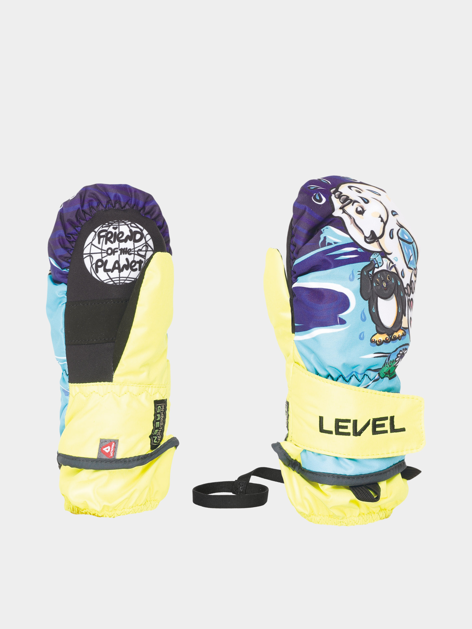 Rękawice Level Animal Mitt JR (yellow blue)