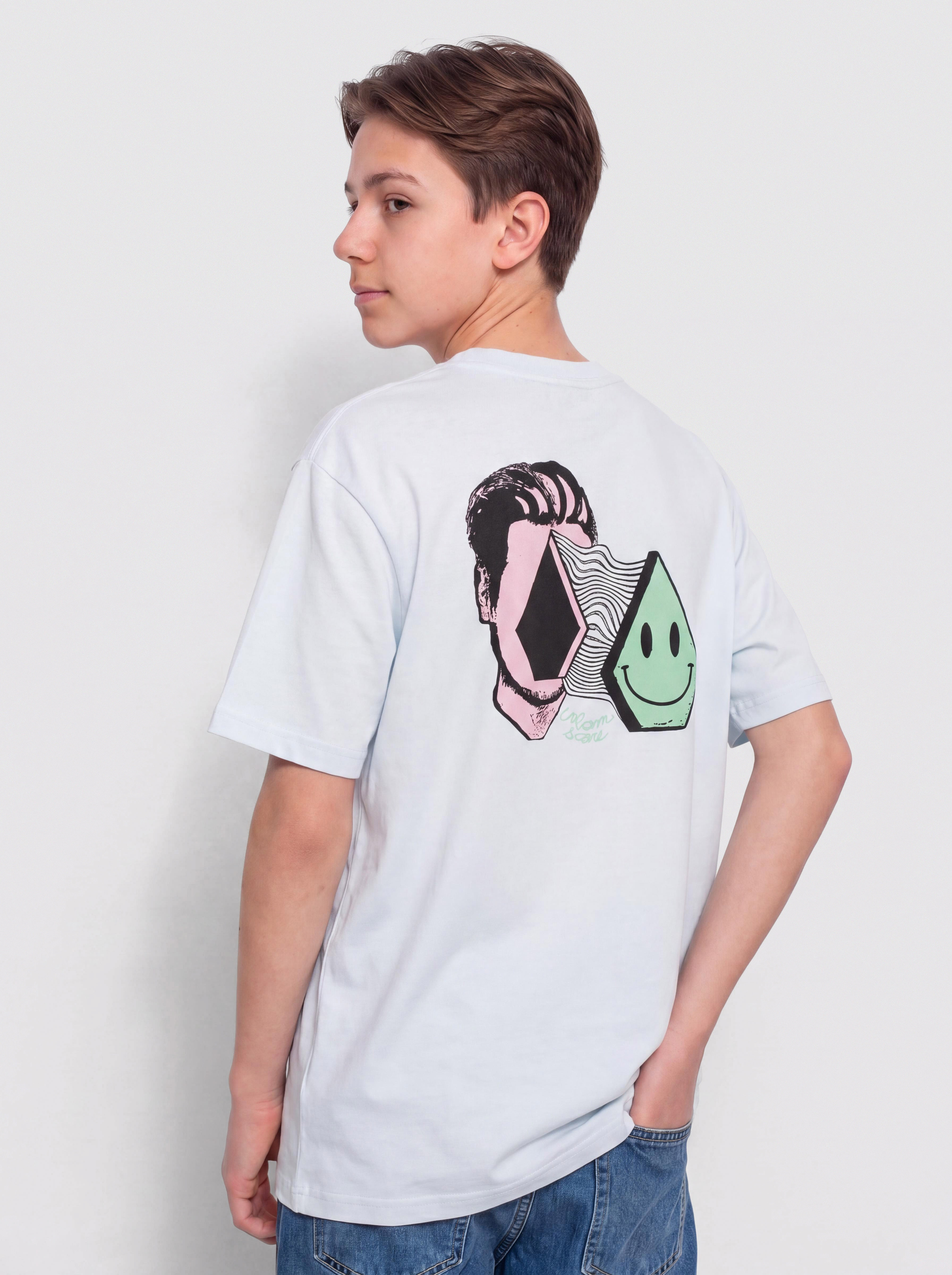 T-shirt Volcom Aura Bsc JR (light blue acid)