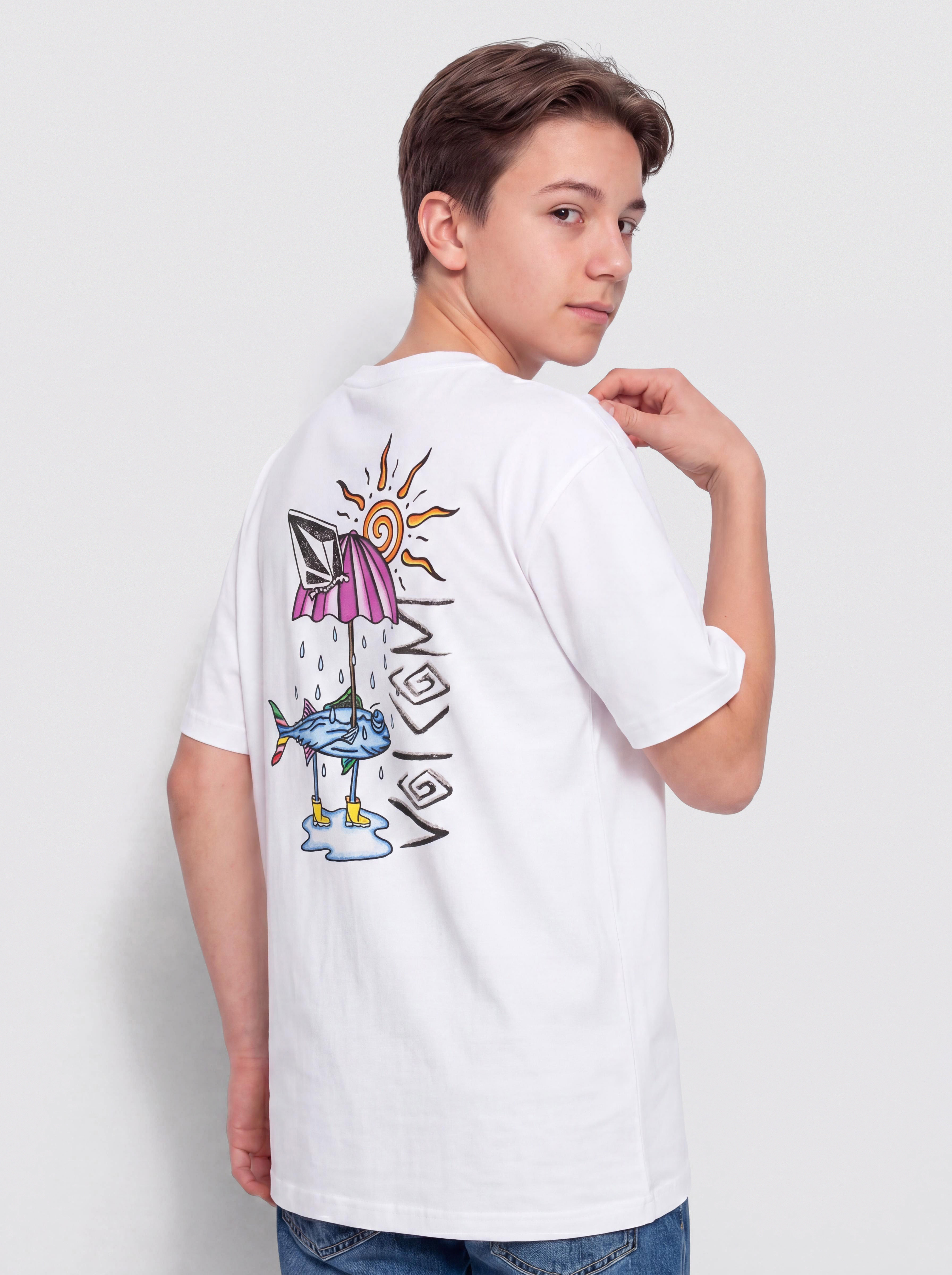 T-shirt Volcom Sunfish Bsc JR (white)