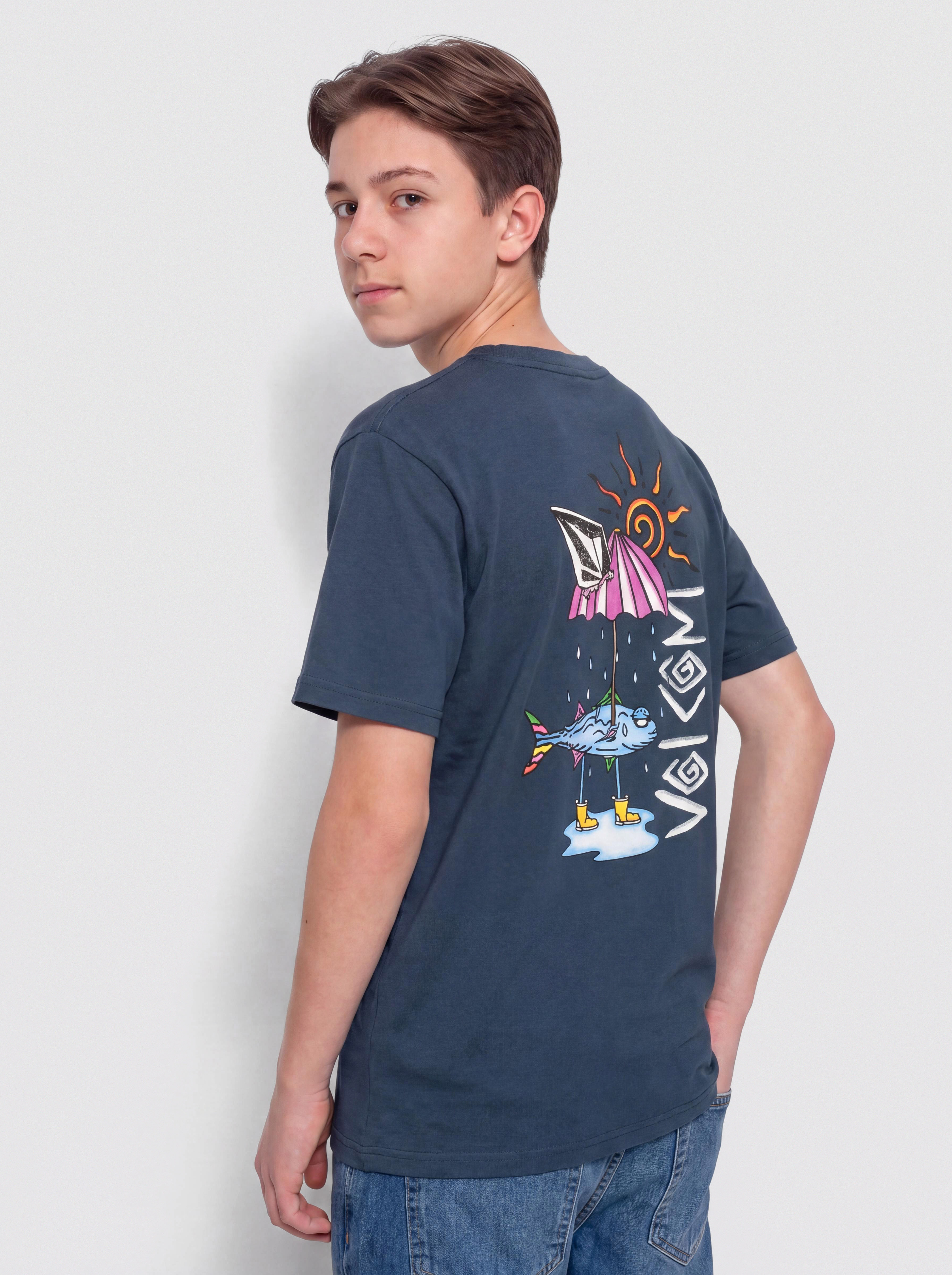 T-shirt Volcom Sunfish Bsc JR (dust bowl indigo)