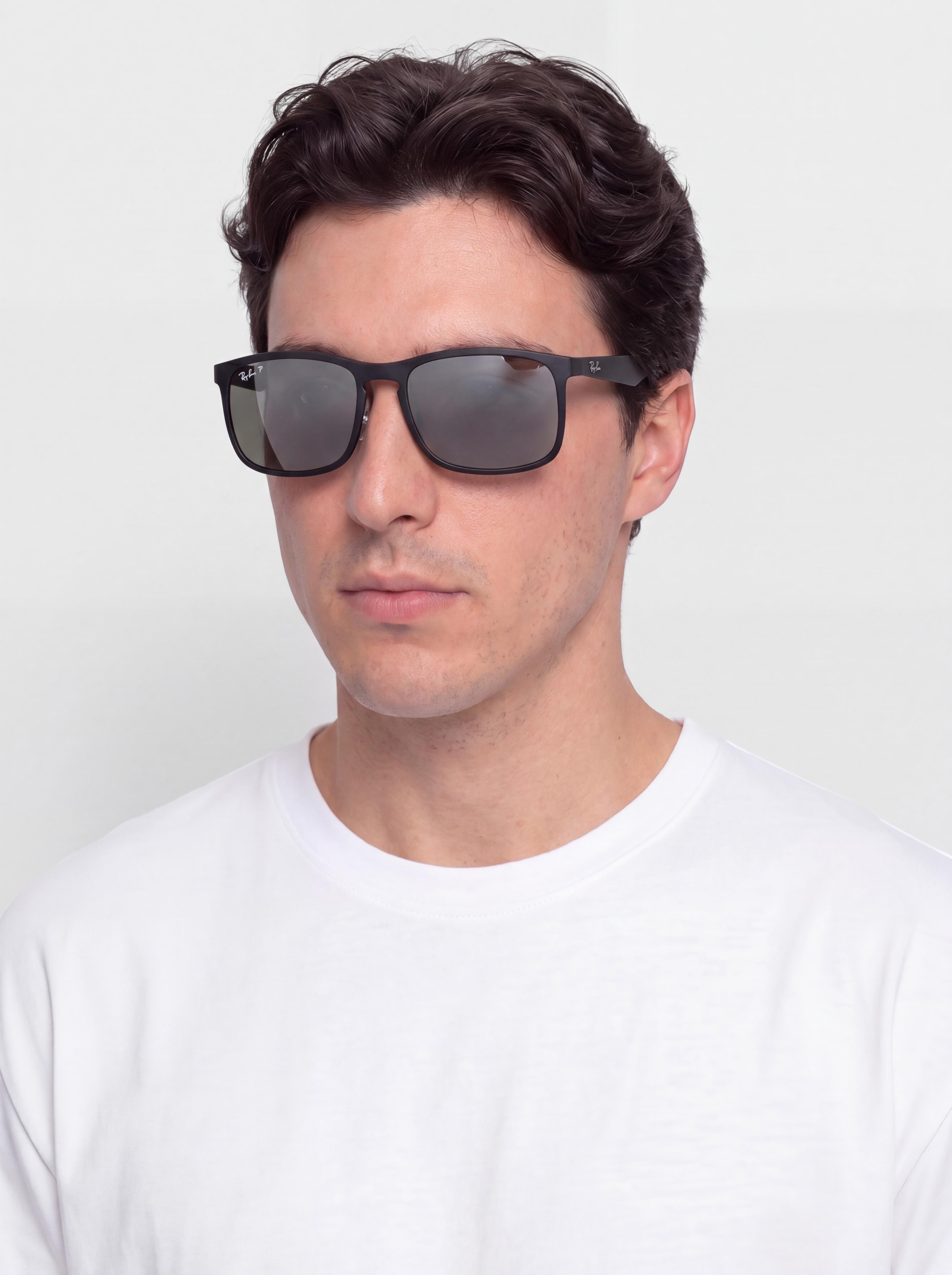 Okulary przeciwsłoneczne Ray-Ban Rb4264 Polarized (matowy czarny/silver polarized)