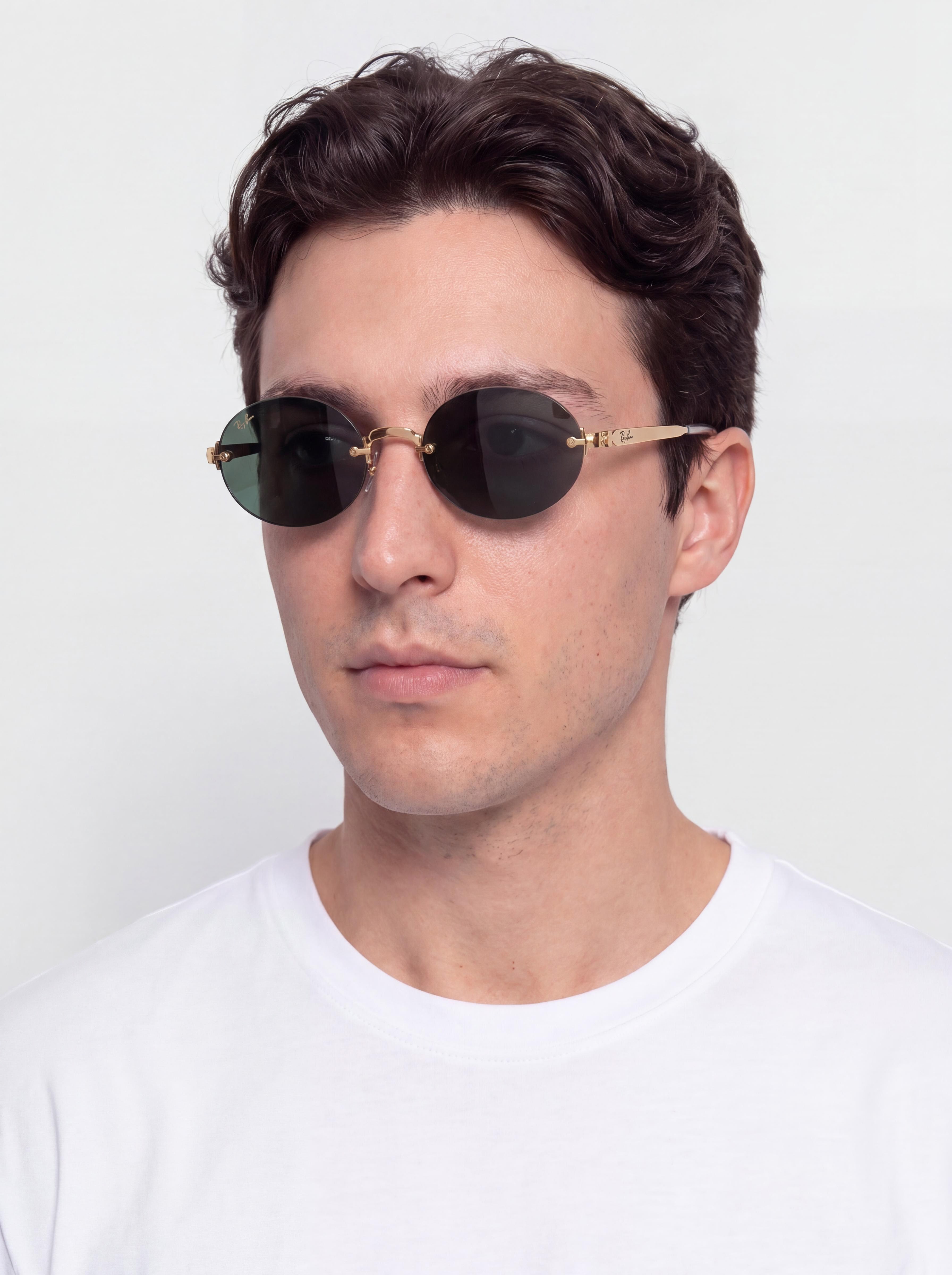 Okulary przeciwsłoneczne Ray-Ban Rb3929 By A$Ap Rocky (polerowany złoto arista/ciemnozielony)