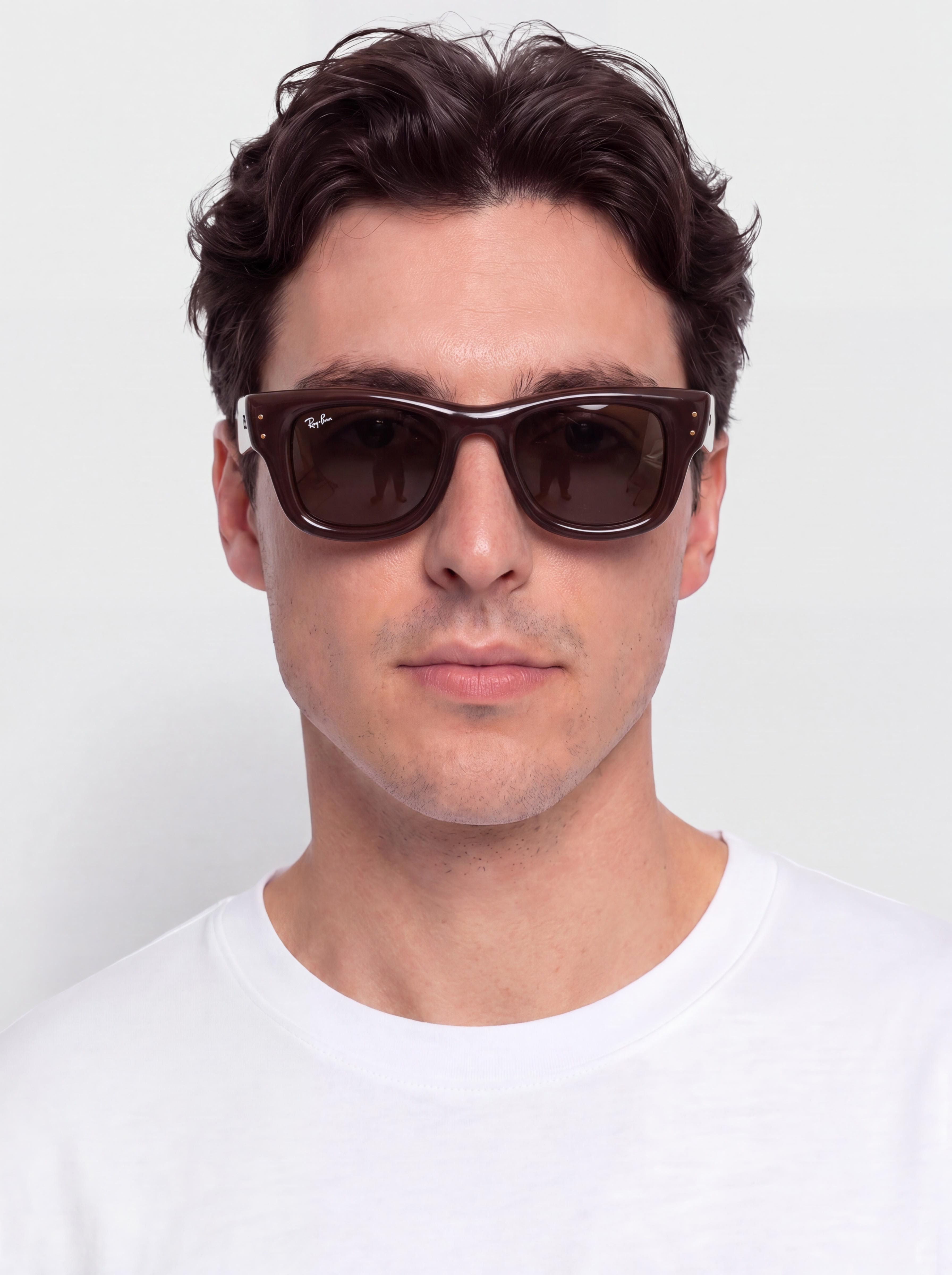 Okulary przeciwsu0142oneczne Ray-Ban Wayfarer Puffer (polerowany ciemnobru0105zowy/ciemnobru0105zowy)