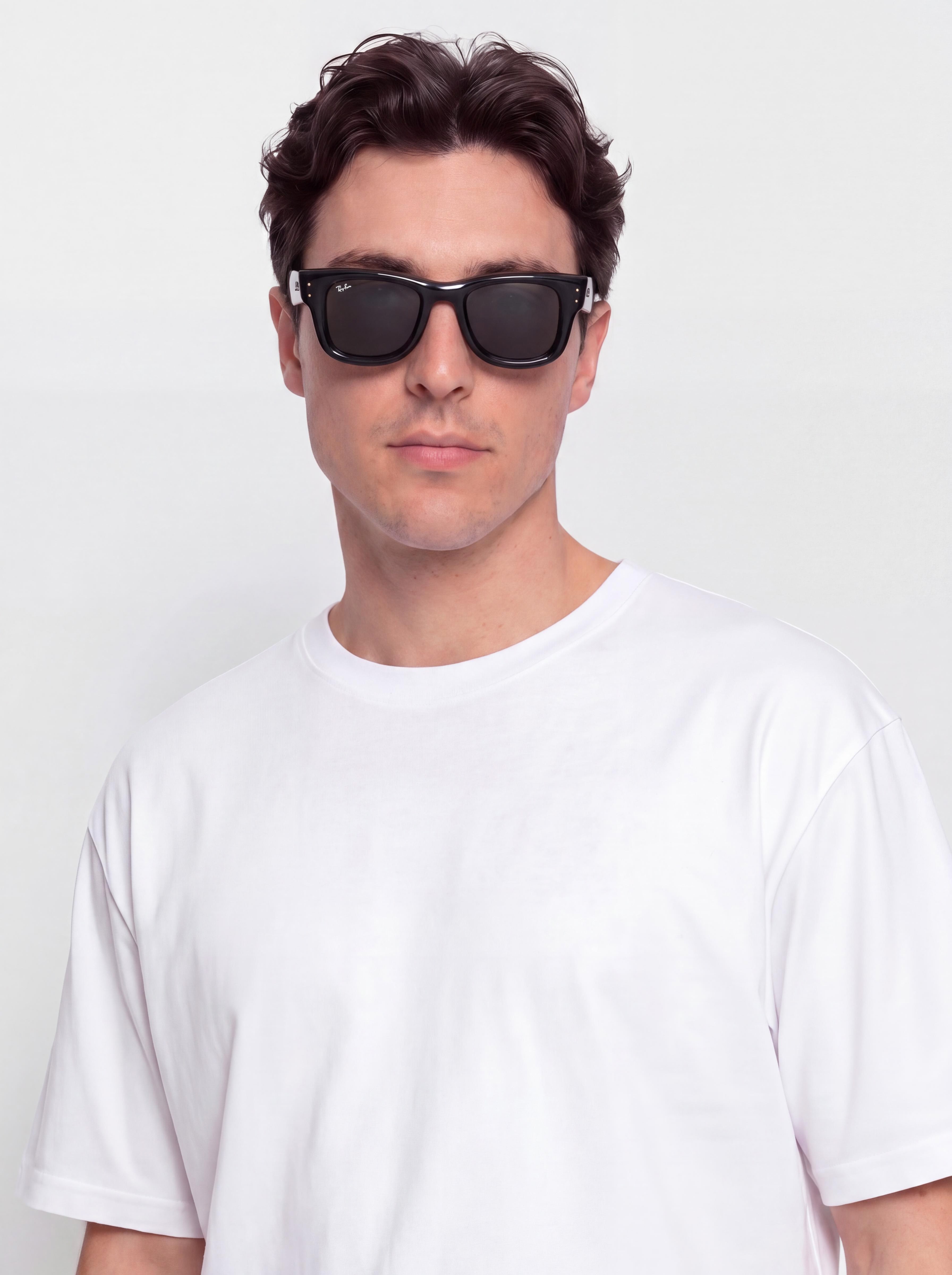 Okulary przeciwsu0142oneczne Ray-Ban Wayfarer Puffer (polerowany czarny/ultra czarny)