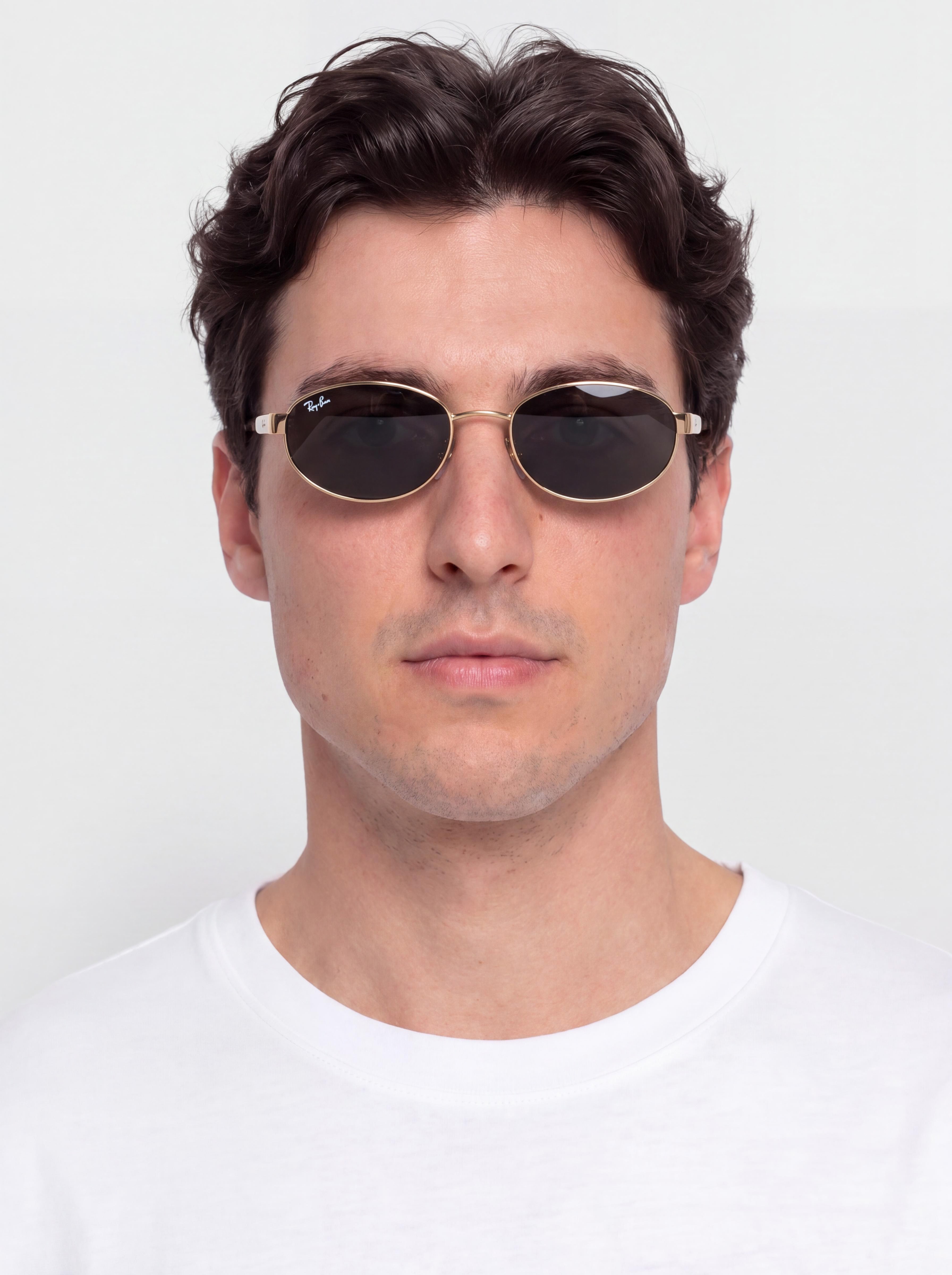 Okulary przeciwsłoneczne Ray-Ban Rb3774D (polerowany złoto arista/ciemnoszary)