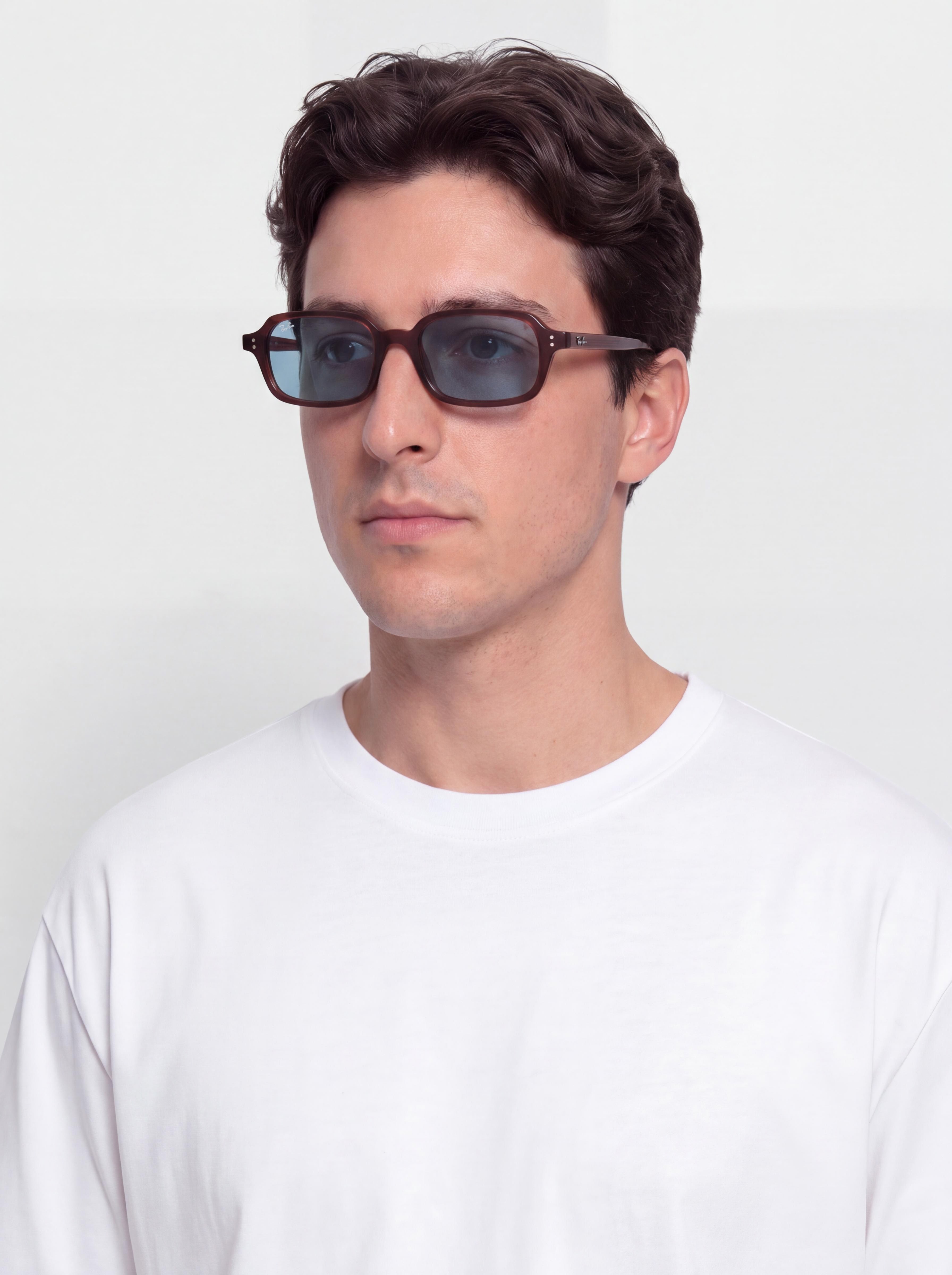 Okulary przeciwsłoneczne Ray-Ban Zuri (polerowany zardzewiały brązowy/niebieski)