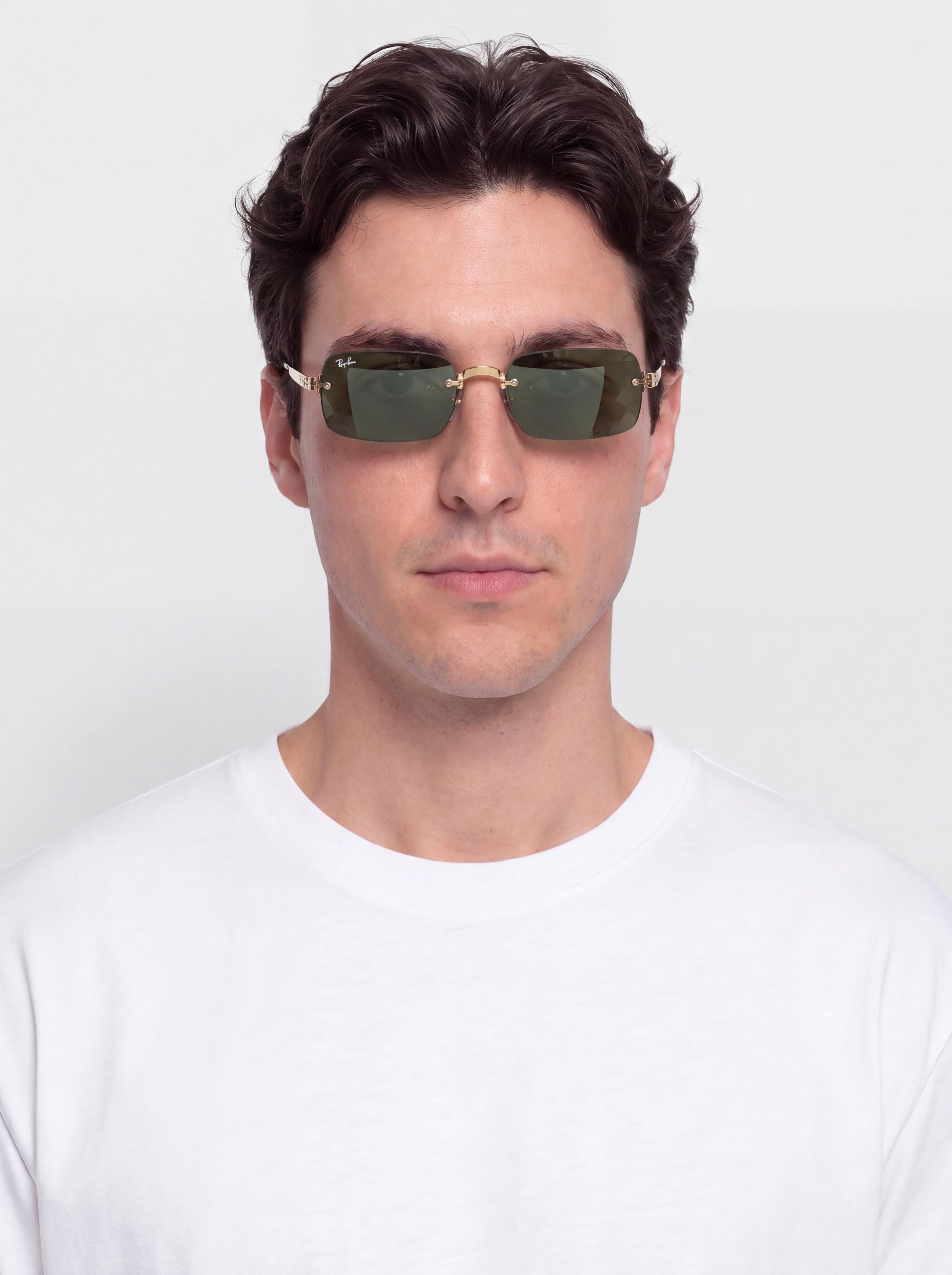 Okulary przeciwsłoneczne Ray-Ban Rb3928 By A$Ap Rocky (polerowany złoto arista/ciemnozielony)