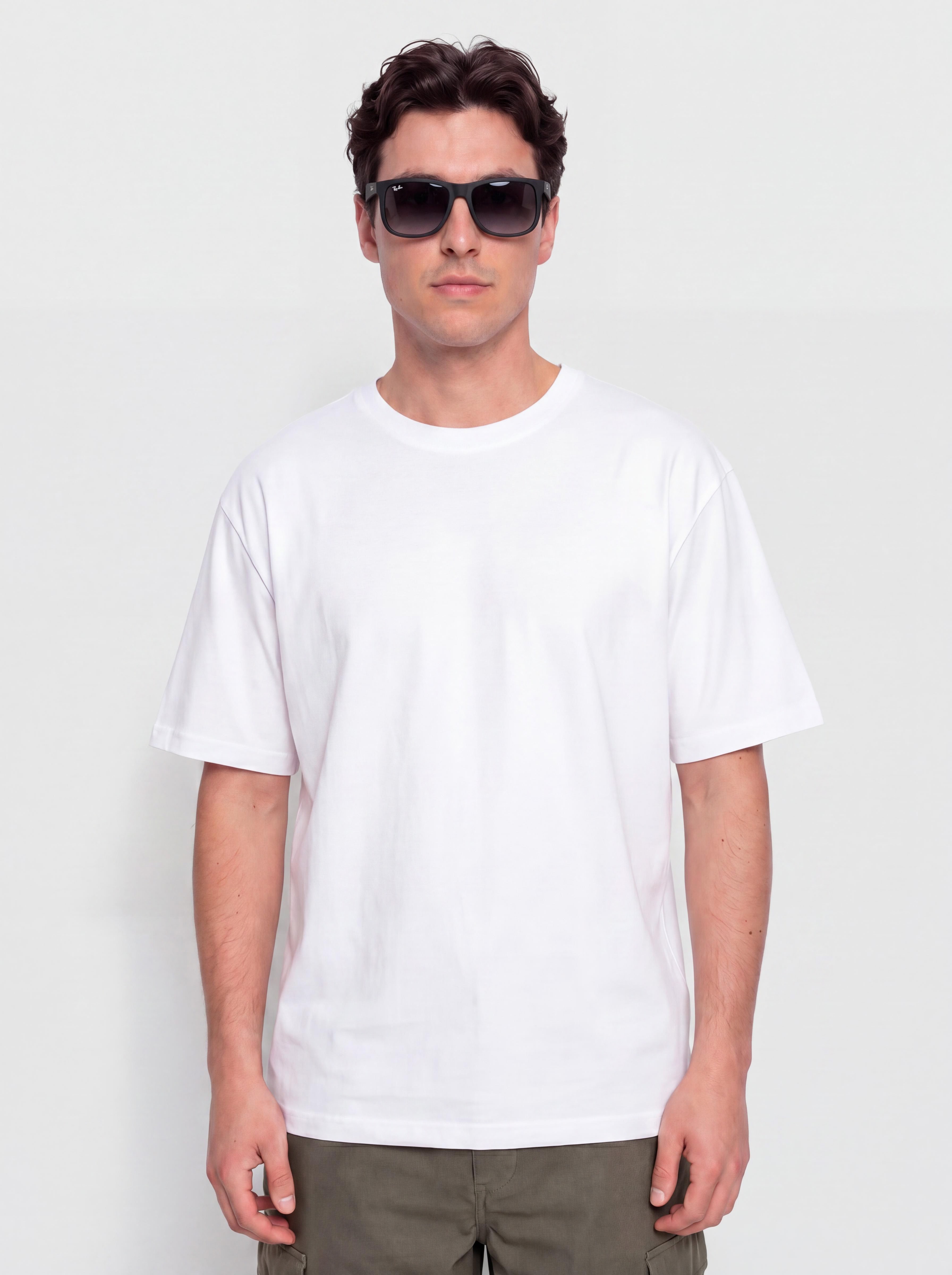 Okulary przeciwsłoneczne Ray-Ban Justin Classic (matowy guma czarny/ciemnoszary)